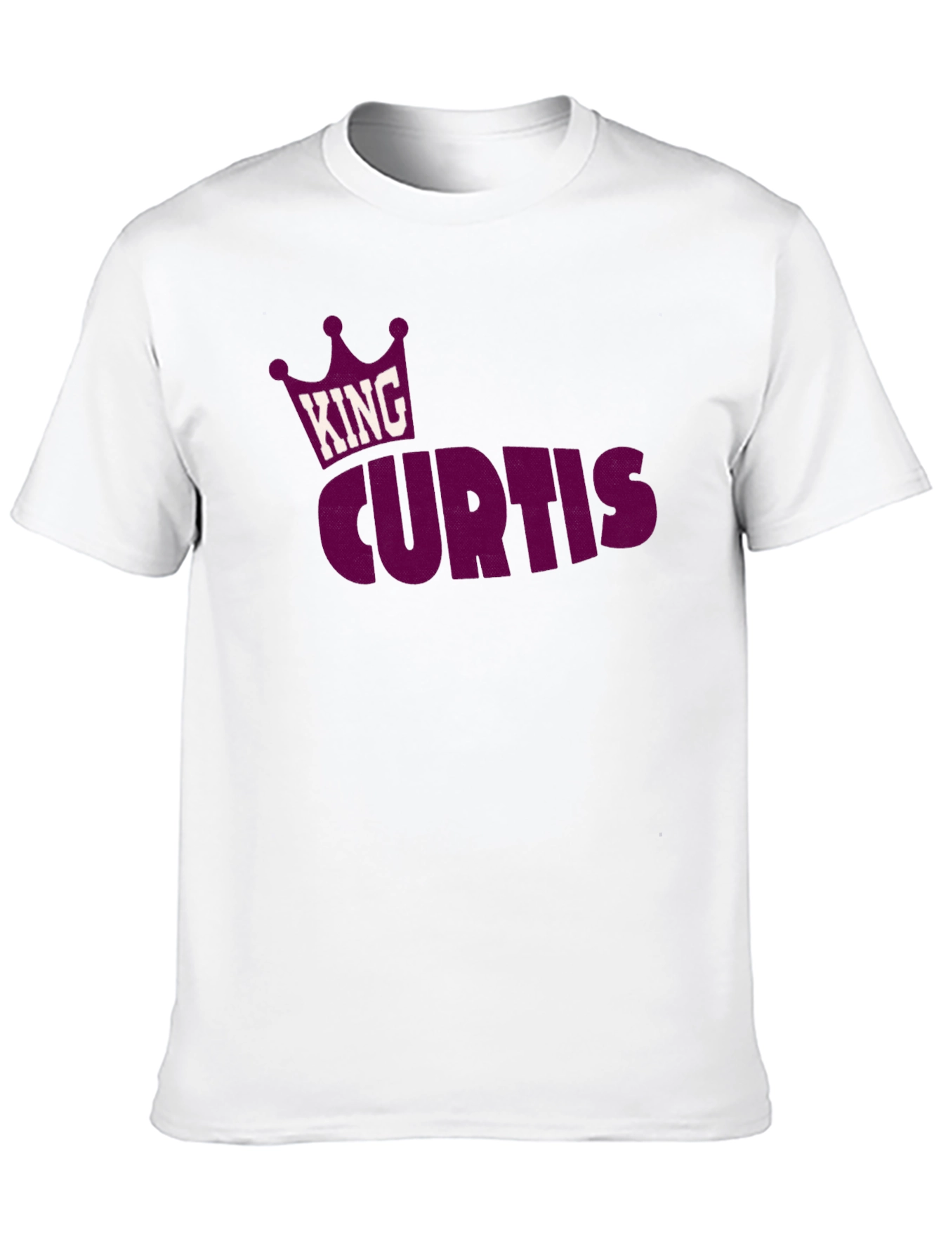 King Curtis T-Shirt - Custom Name Crown Design Tee