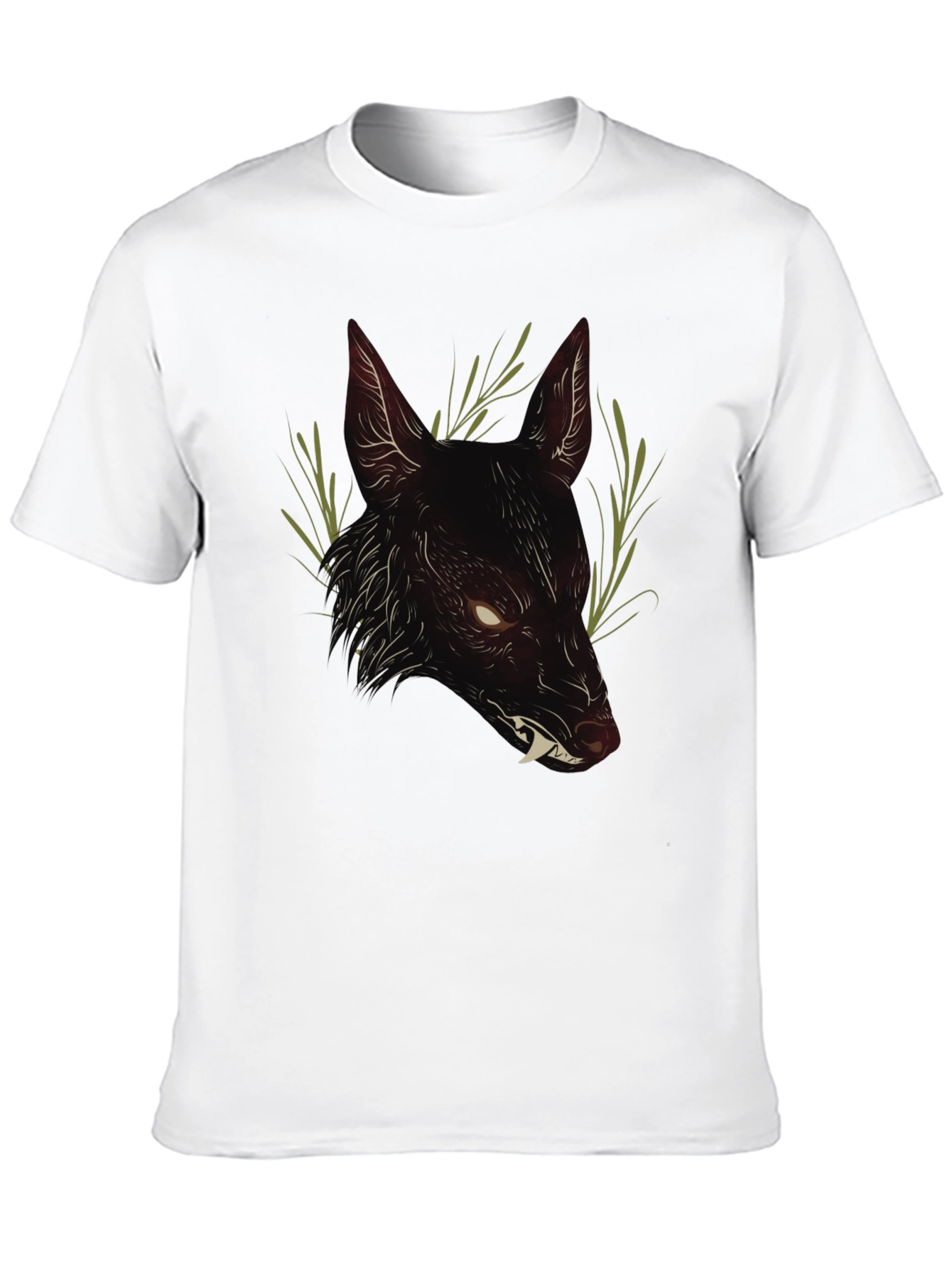 Dark Wolf Graphic Tee - Mens Black T-Shirt