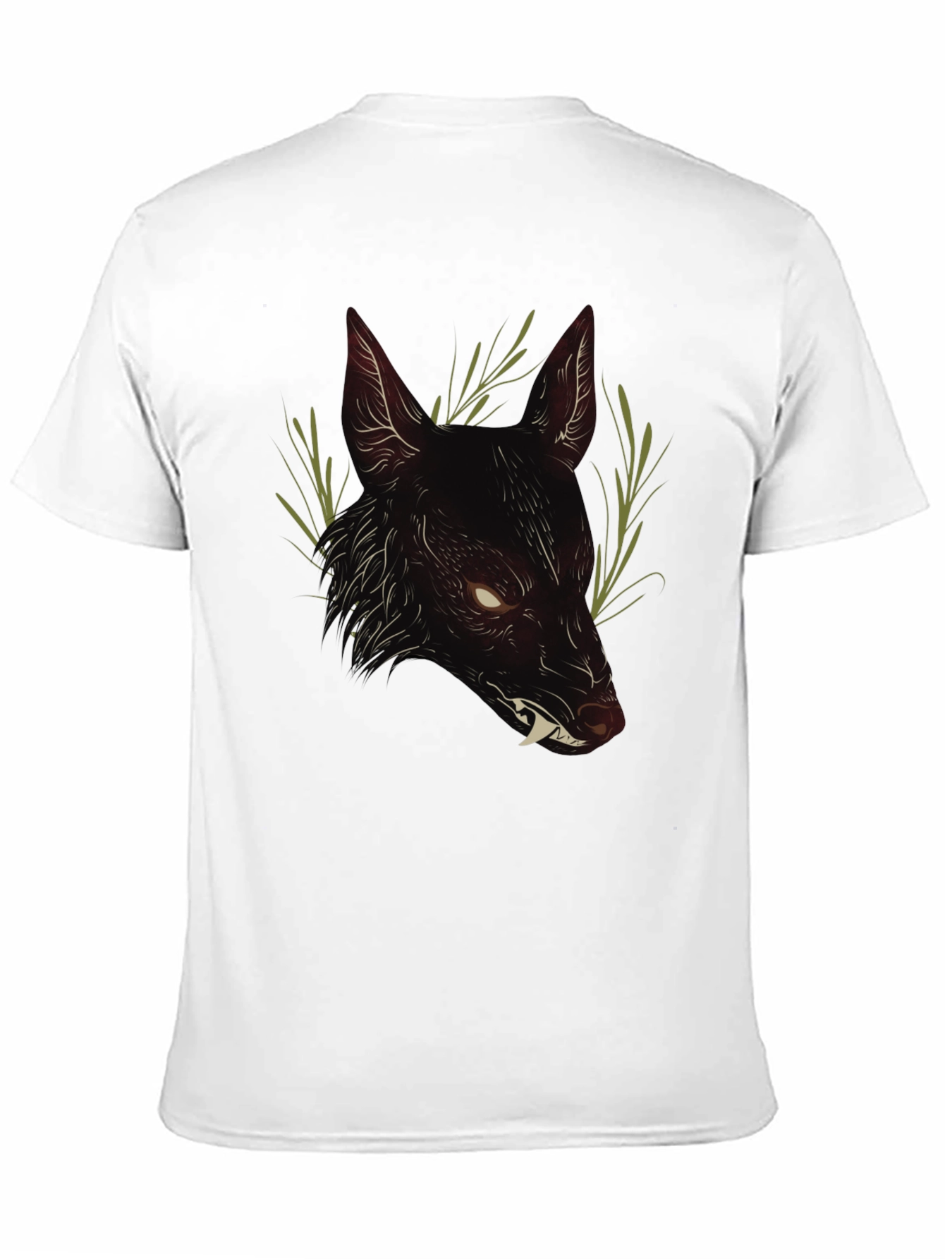 Dark Wolf Graphic Tee - Mens Black T-Shirt