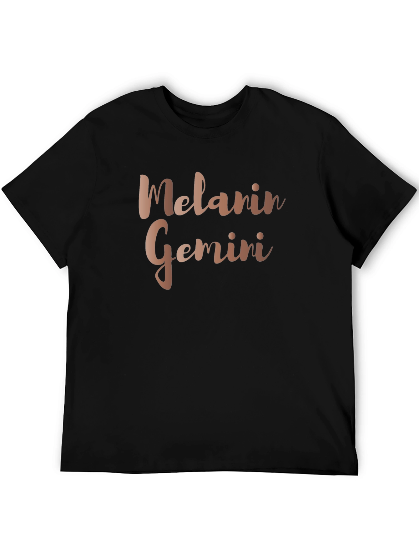 Melanin Gemini Black T-Shirt