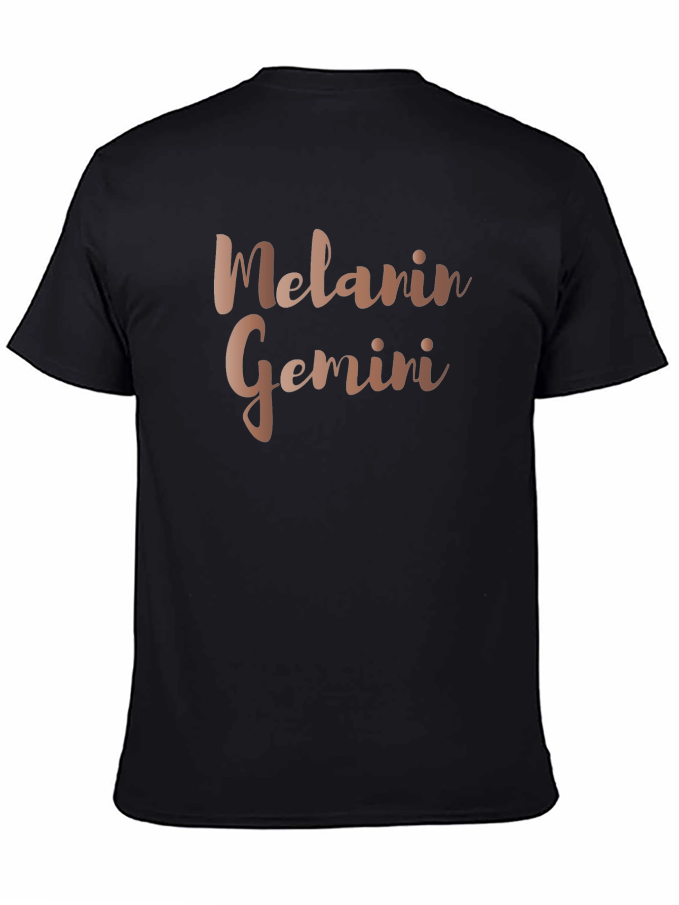 Melanin Gemini Black T-Shirt