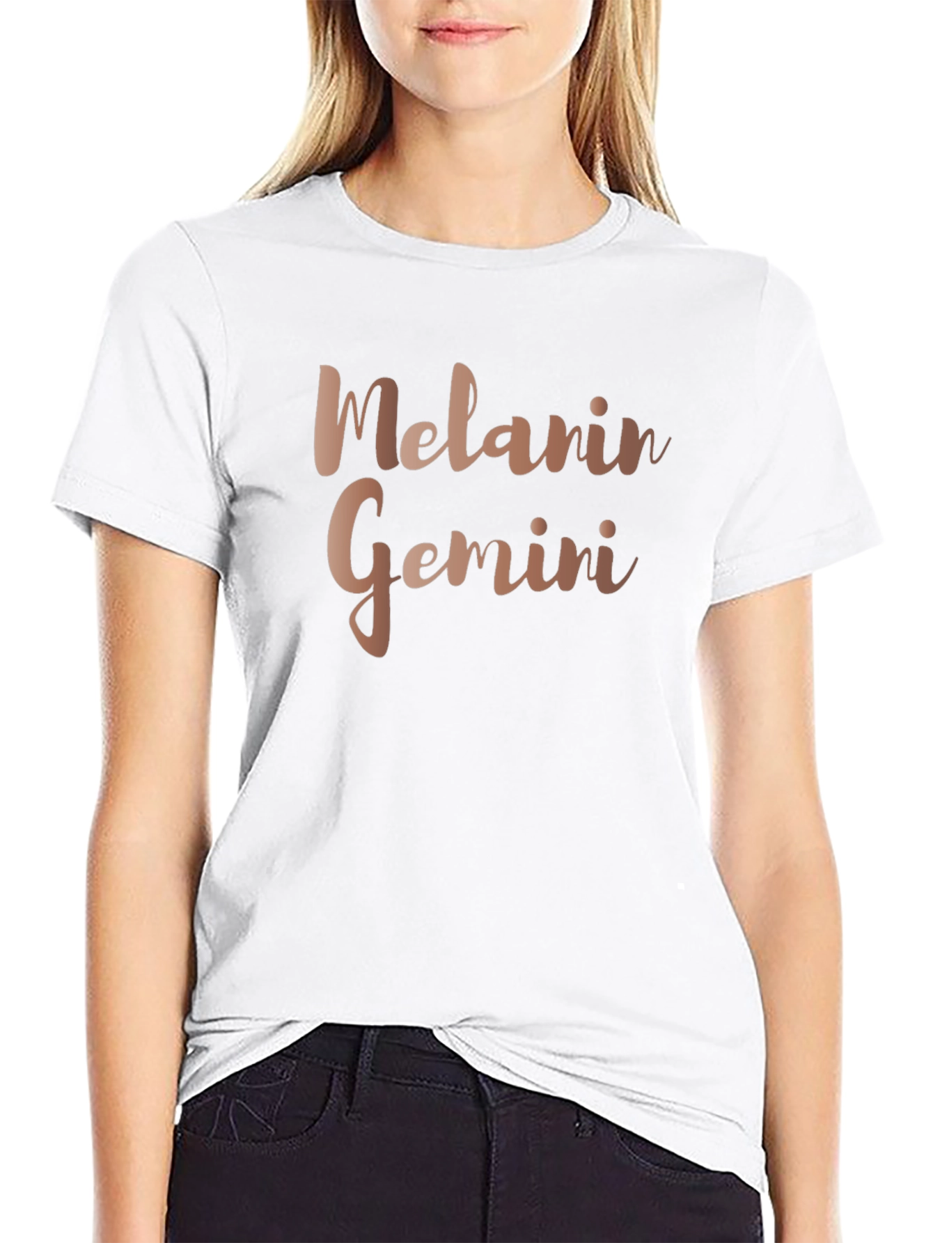 Melanin Gemini Black T-Shirt
