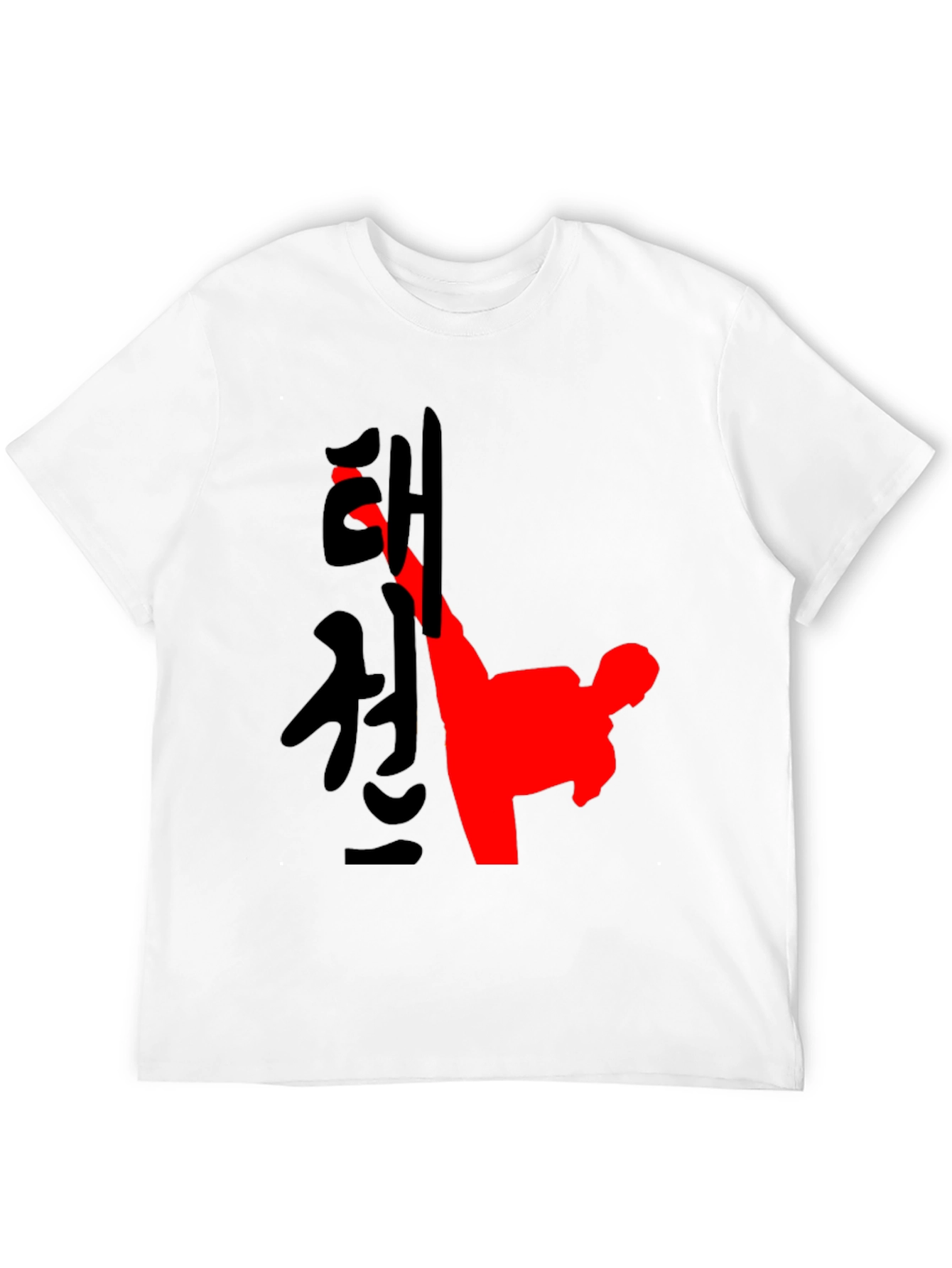 Taekwondo Kick Graphic T-Shirt - Black