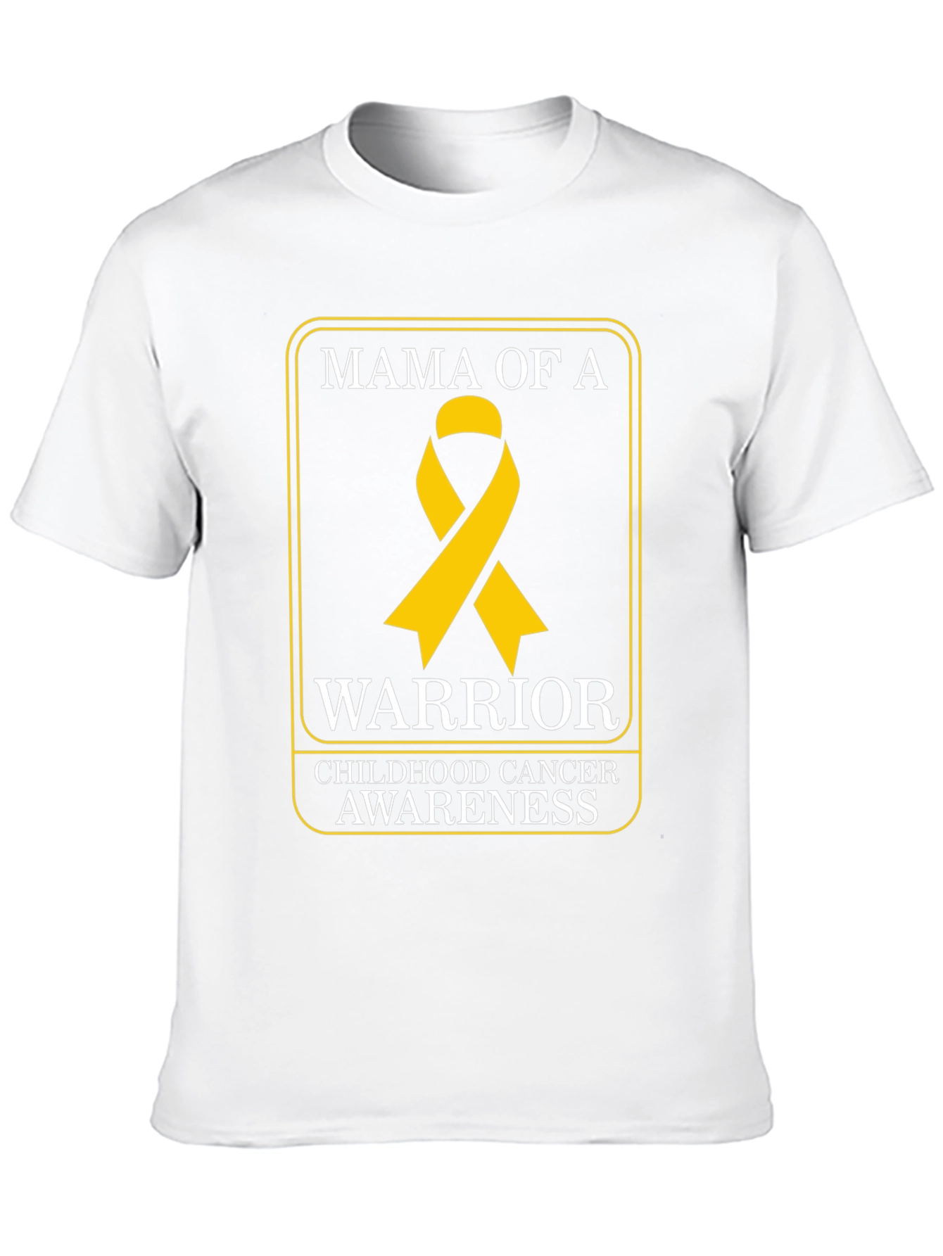Mama of a Warrior Childhood Cancer Awareness T-Shirt