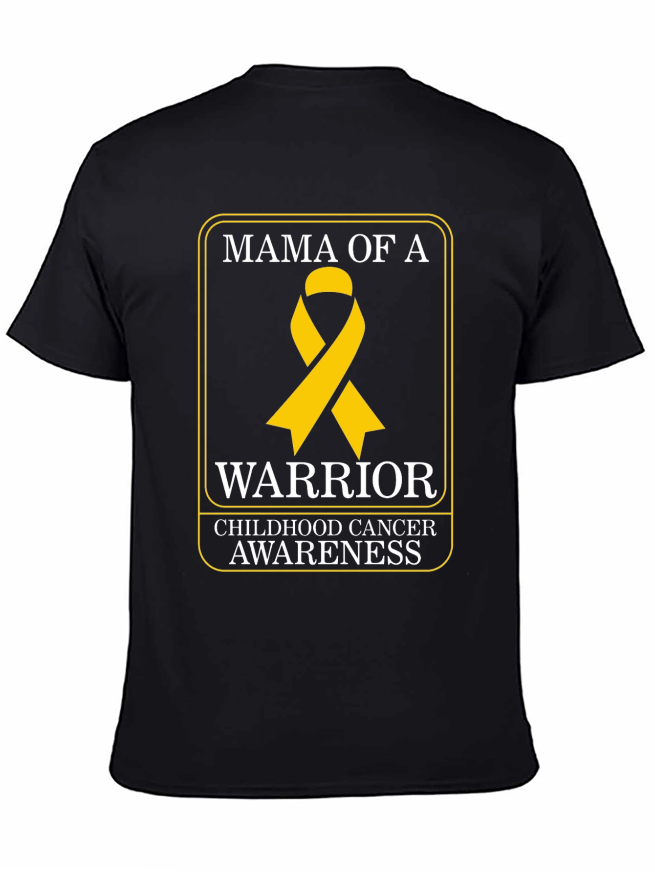 Mama of a Warrior Childhood Cancer Awareness T-Shirt