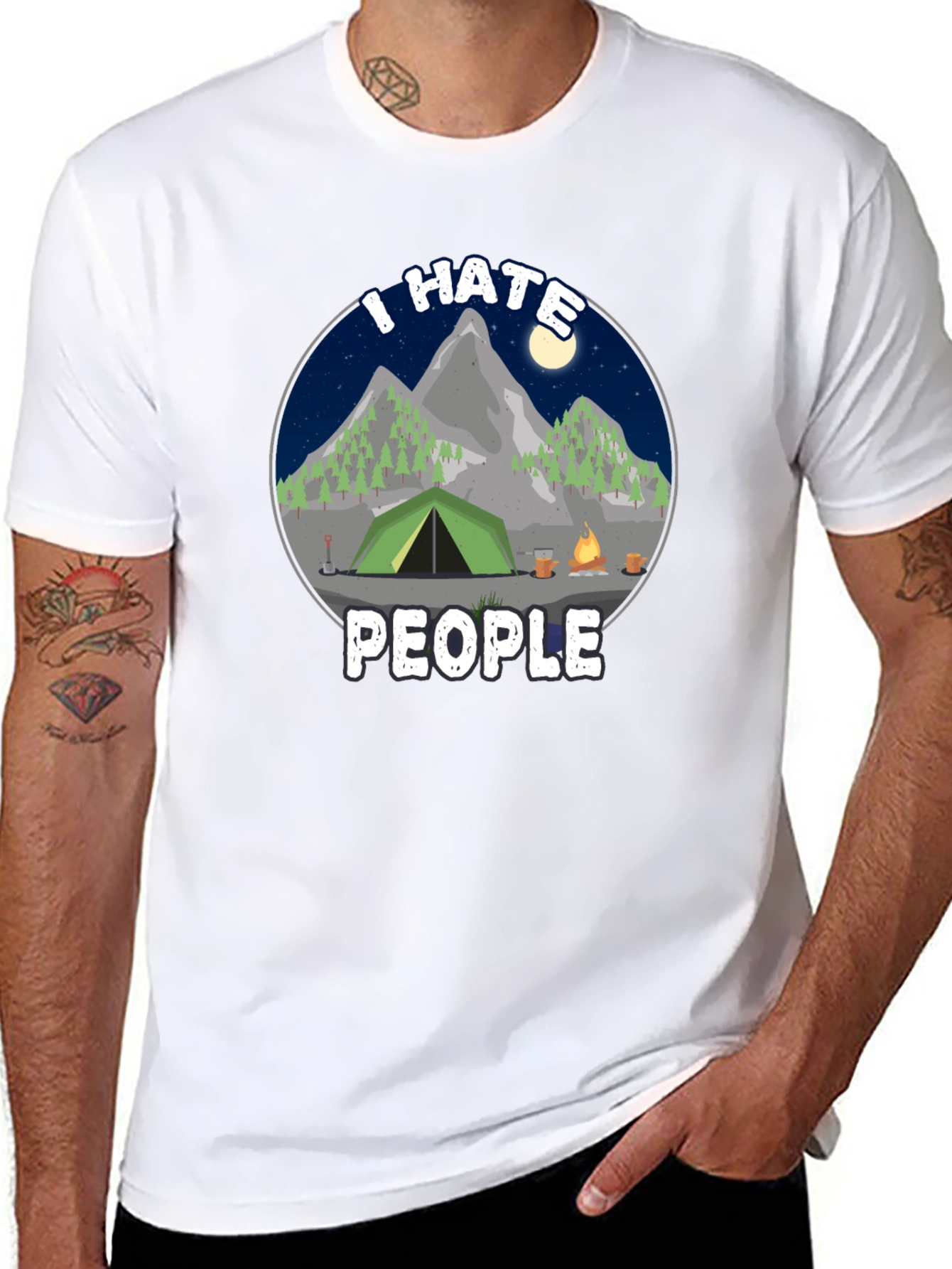 I Hate People Camping T-Shirt