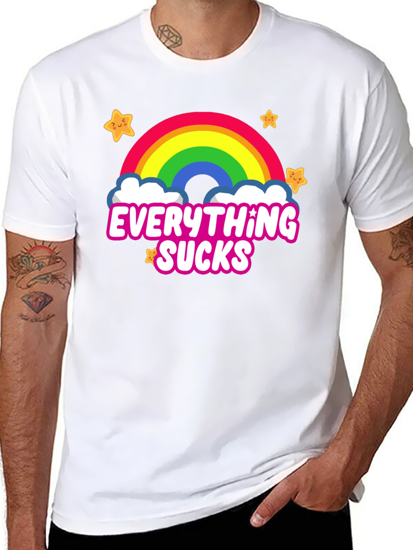 Everything Sucks Rainbow T-Shirt