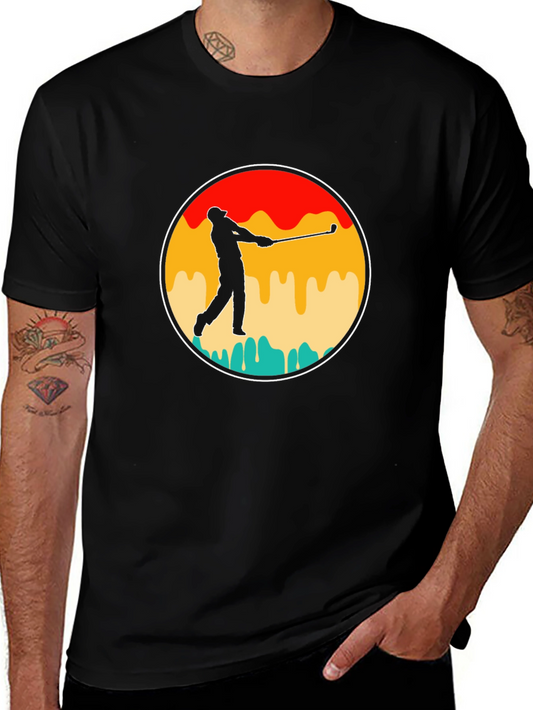 Retro Golfer Silhouette Tee