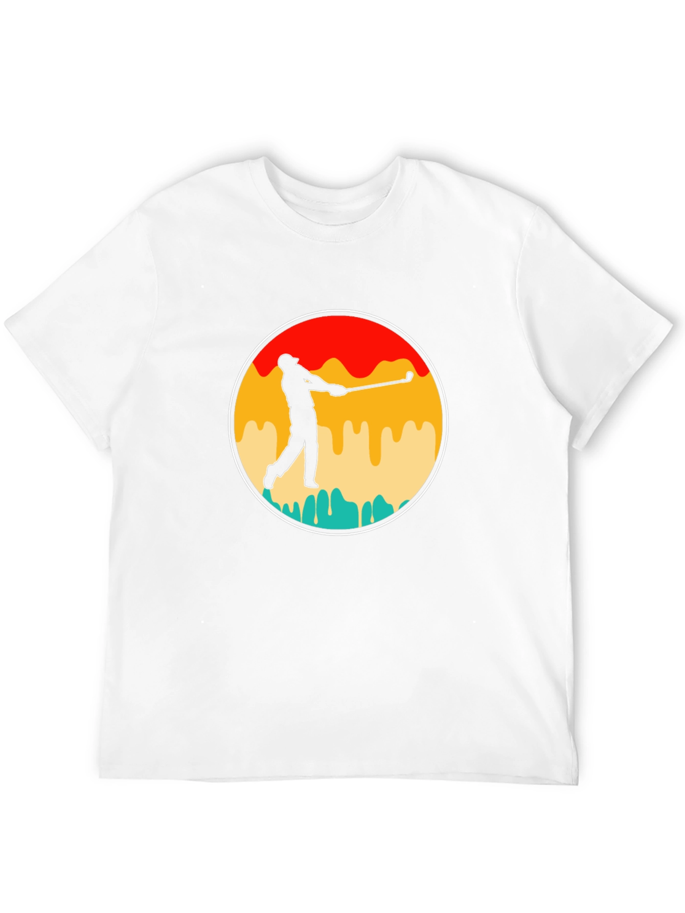 Retro Golfer Silhouette Tee