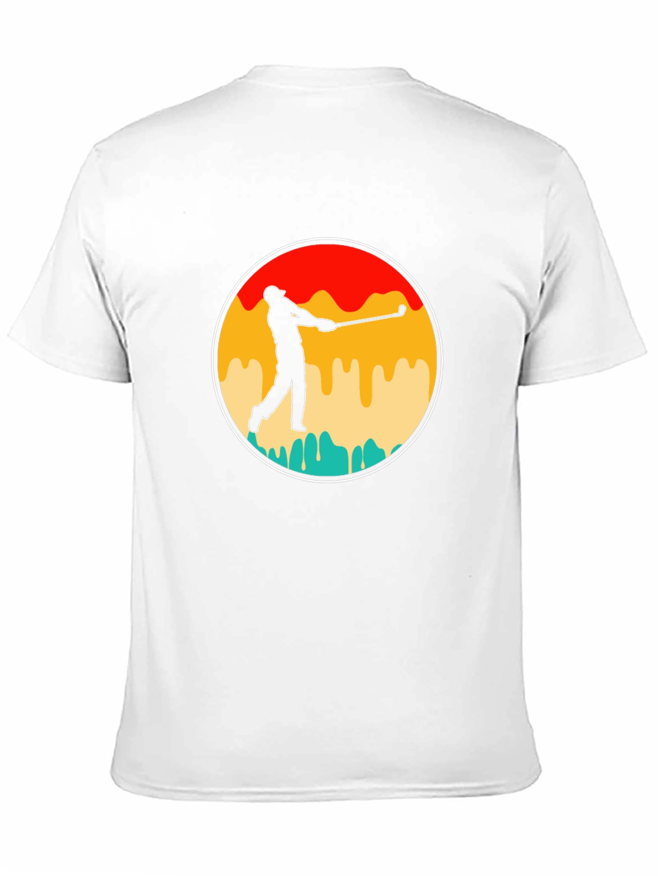 Retro Golfer Silhouette Tee