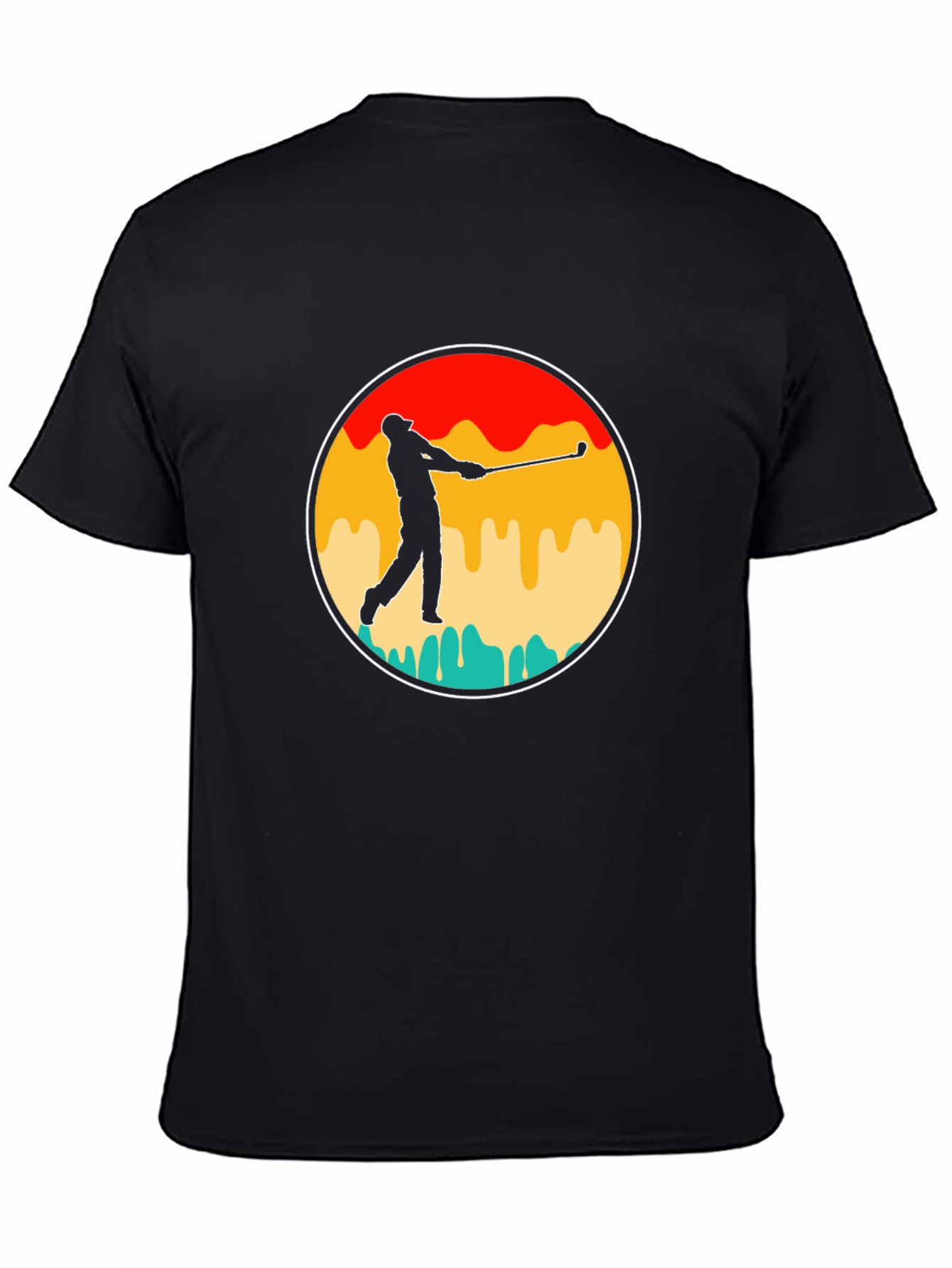 Retro Golfer Silhouette Tee