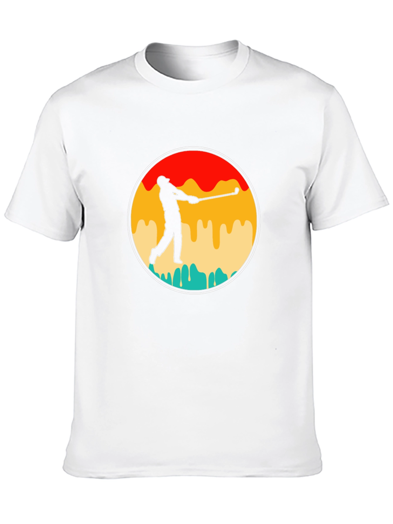 Retro Golfer Silhouette Tee