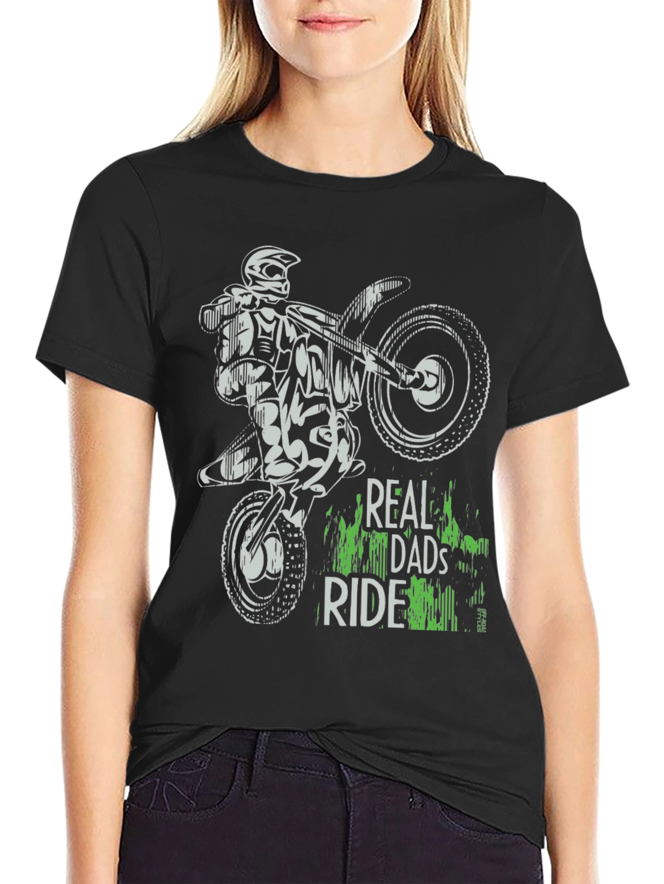 Real Dads Ride Motocross Graphic Tee