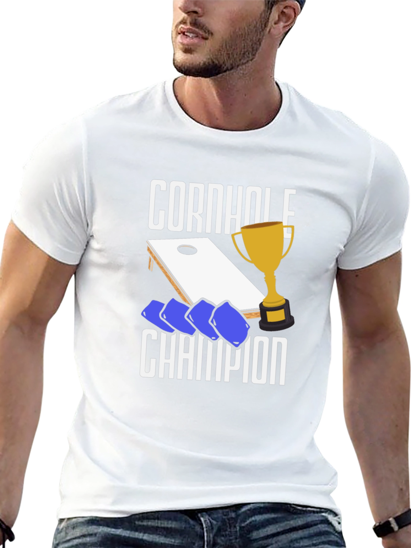Cornhole Champion Graphic T-Shirt