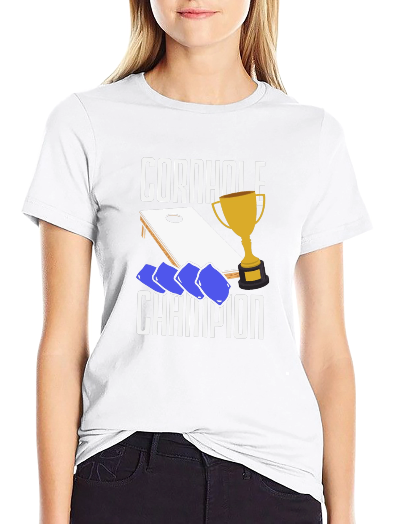 Cornhole Champion Graphic T-Shirt