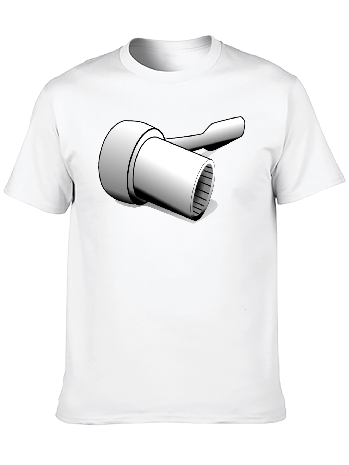 Novelty Wrench Graphic T-Shirt - Black