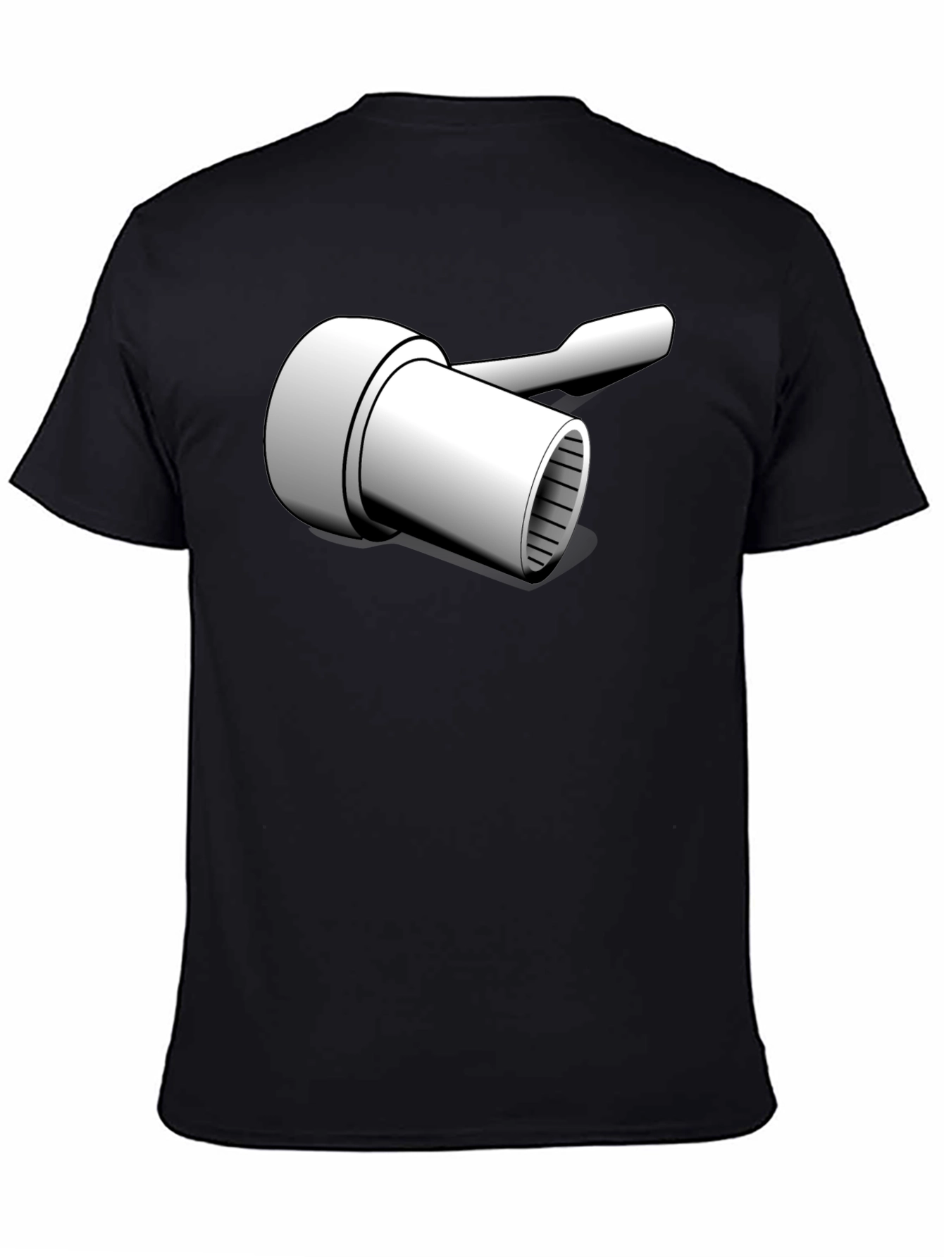 Novelty Wrench Graphic T-Shirt - Black