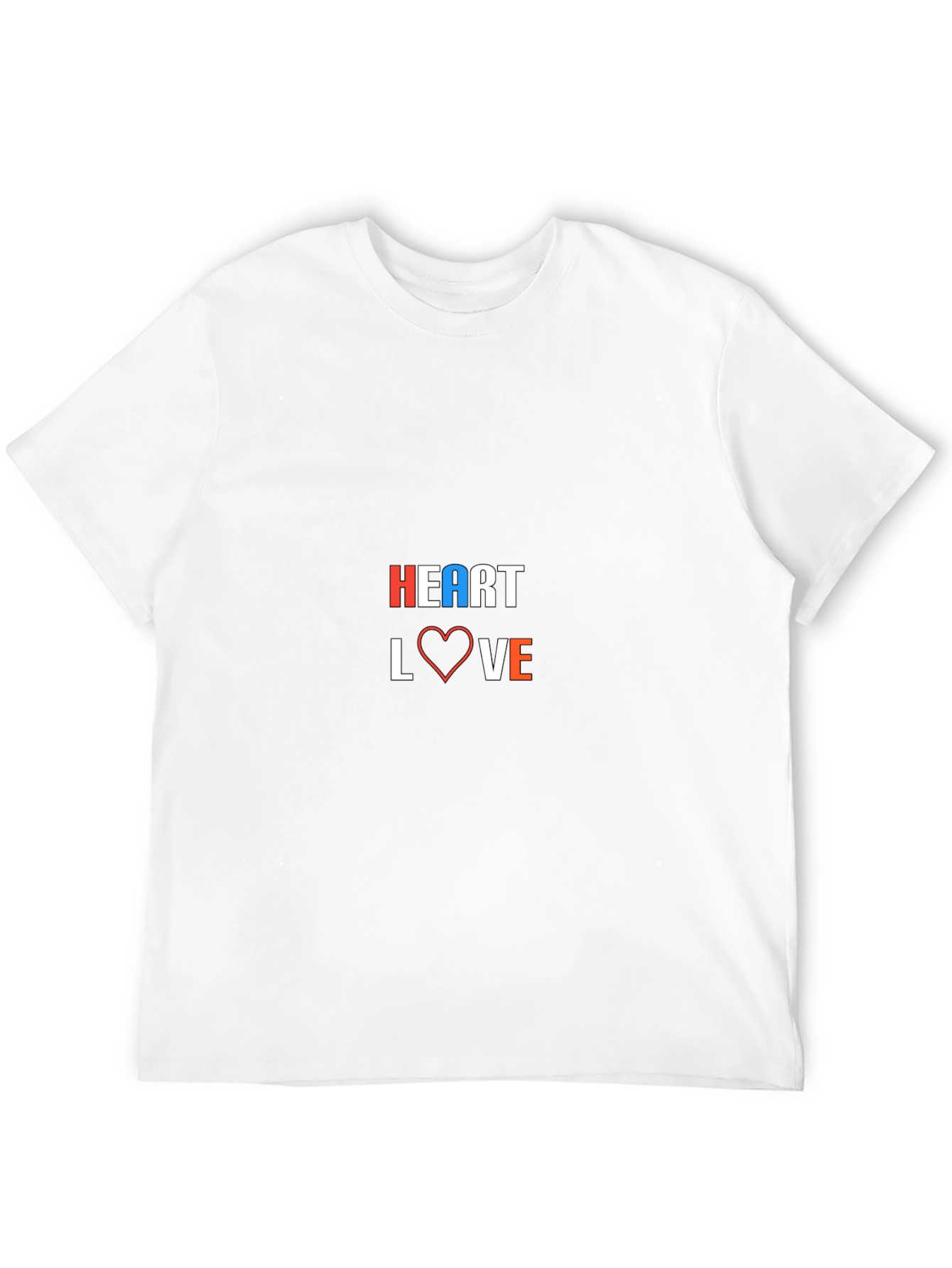 Heart Love Graphic Black T-Shirt