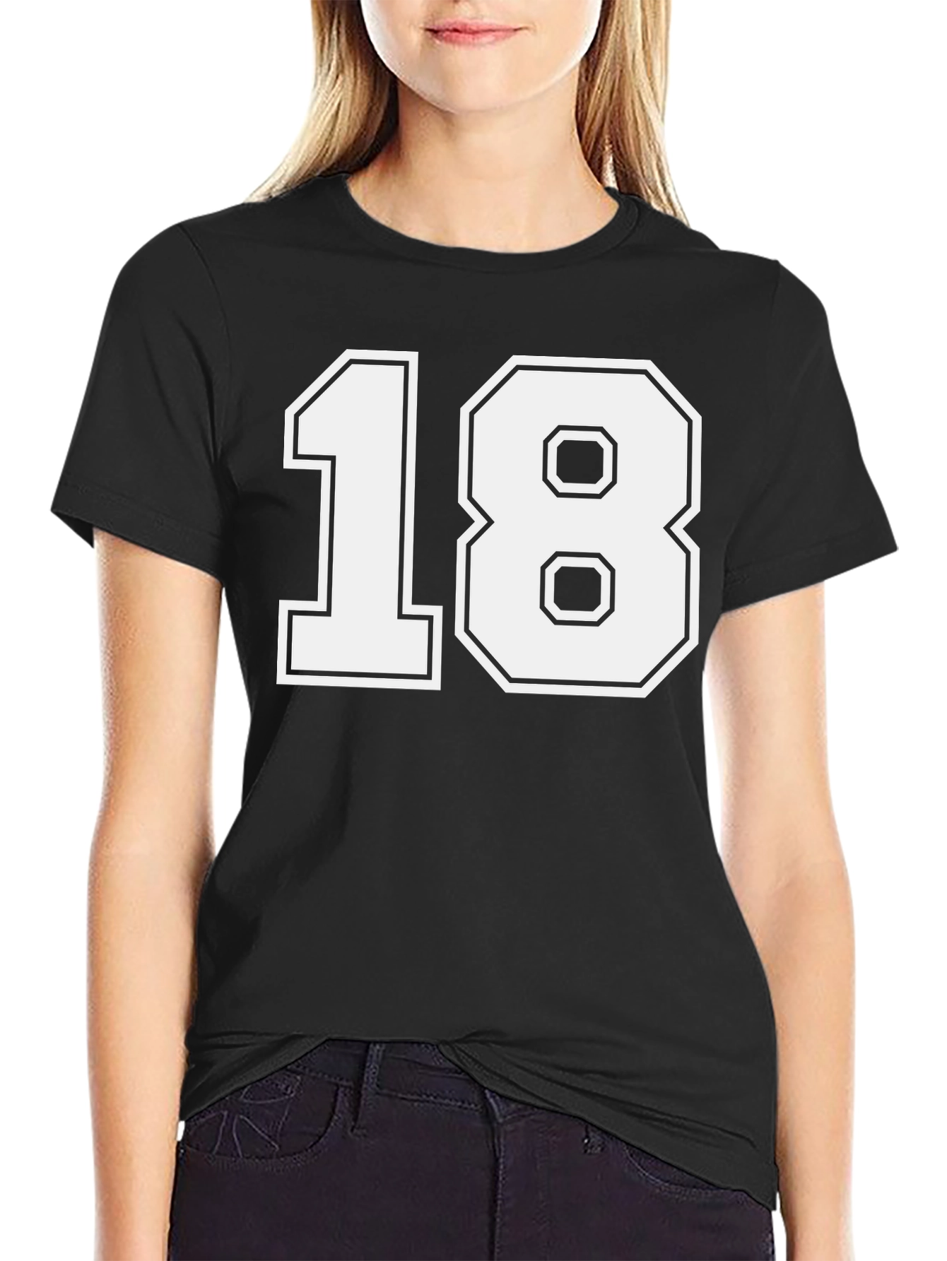 Eighteen Graphic Tee - Classic Number Shirt