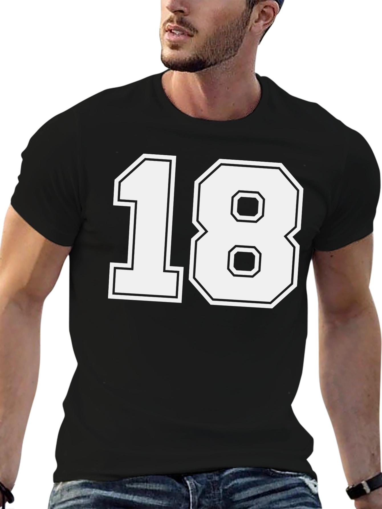 Eighteen Graphic Tee - Classic Number Shirt