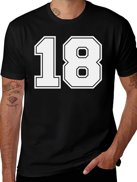 Eighteen Graphic Tee - Classic Number Shirt