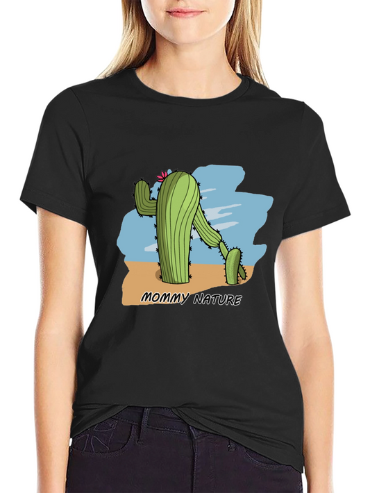 Mommy Nature Cactus Graphic T-Shirt