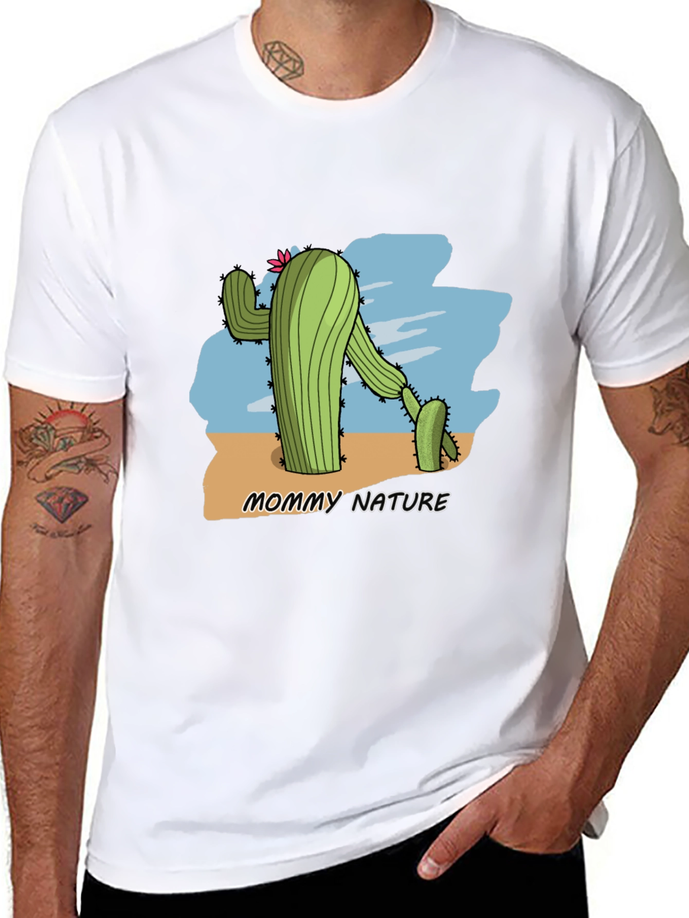 Mommy Nature Cactus Graphic T-Shirt