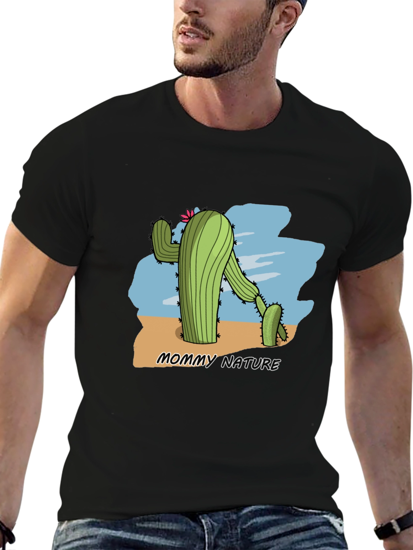 Mommy Nature Cactus Graphic T-Shirt