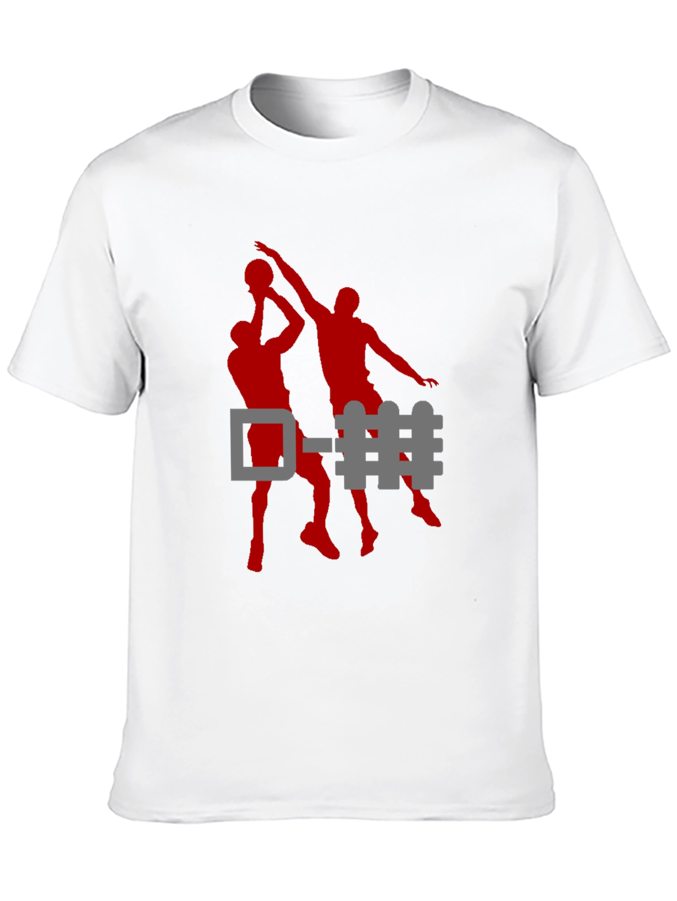 Basketball D-Fence Graphic Tee - Black Cotton