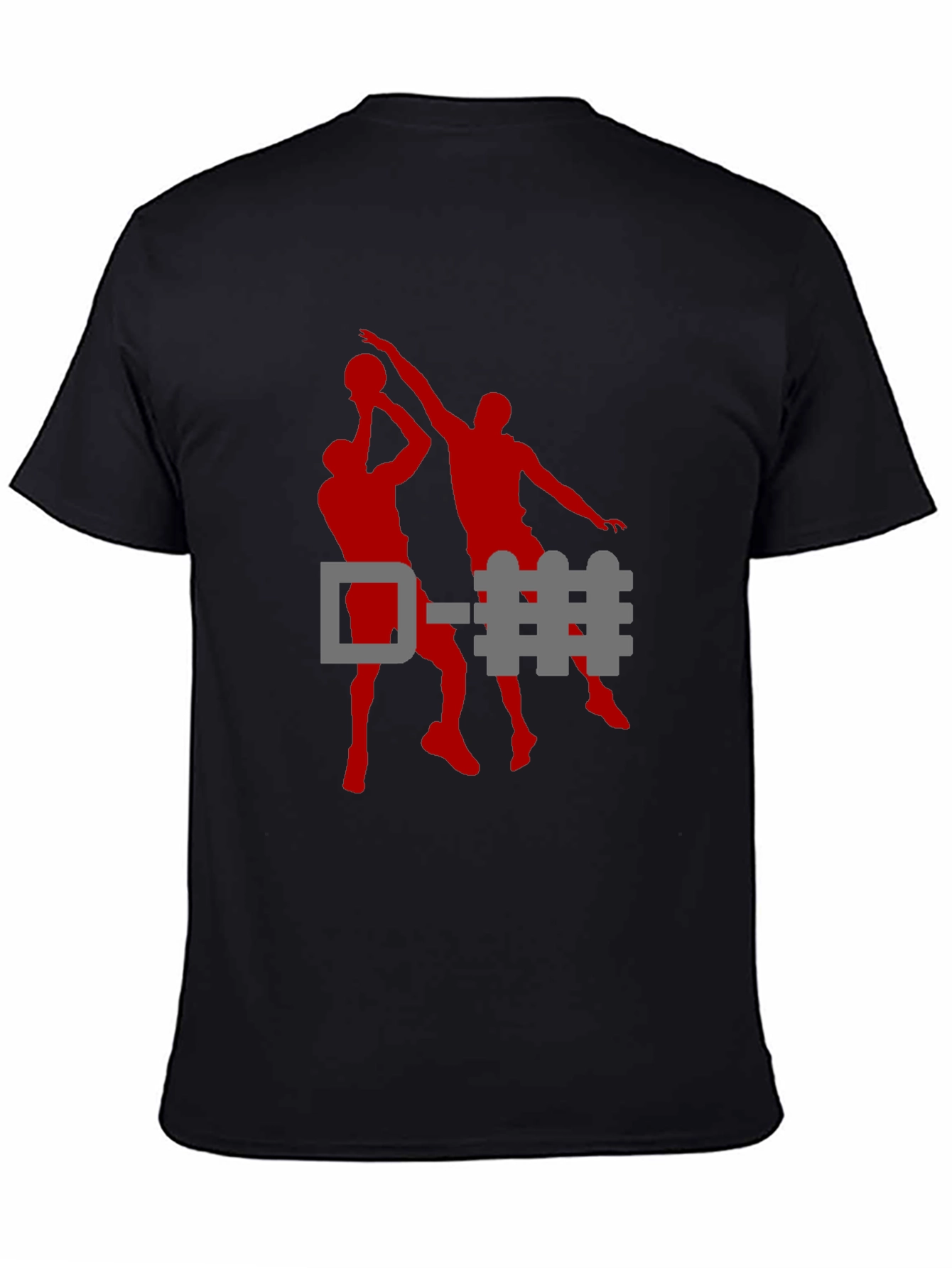 Basketball D-Fence Graphic Tee - Black Cotton
