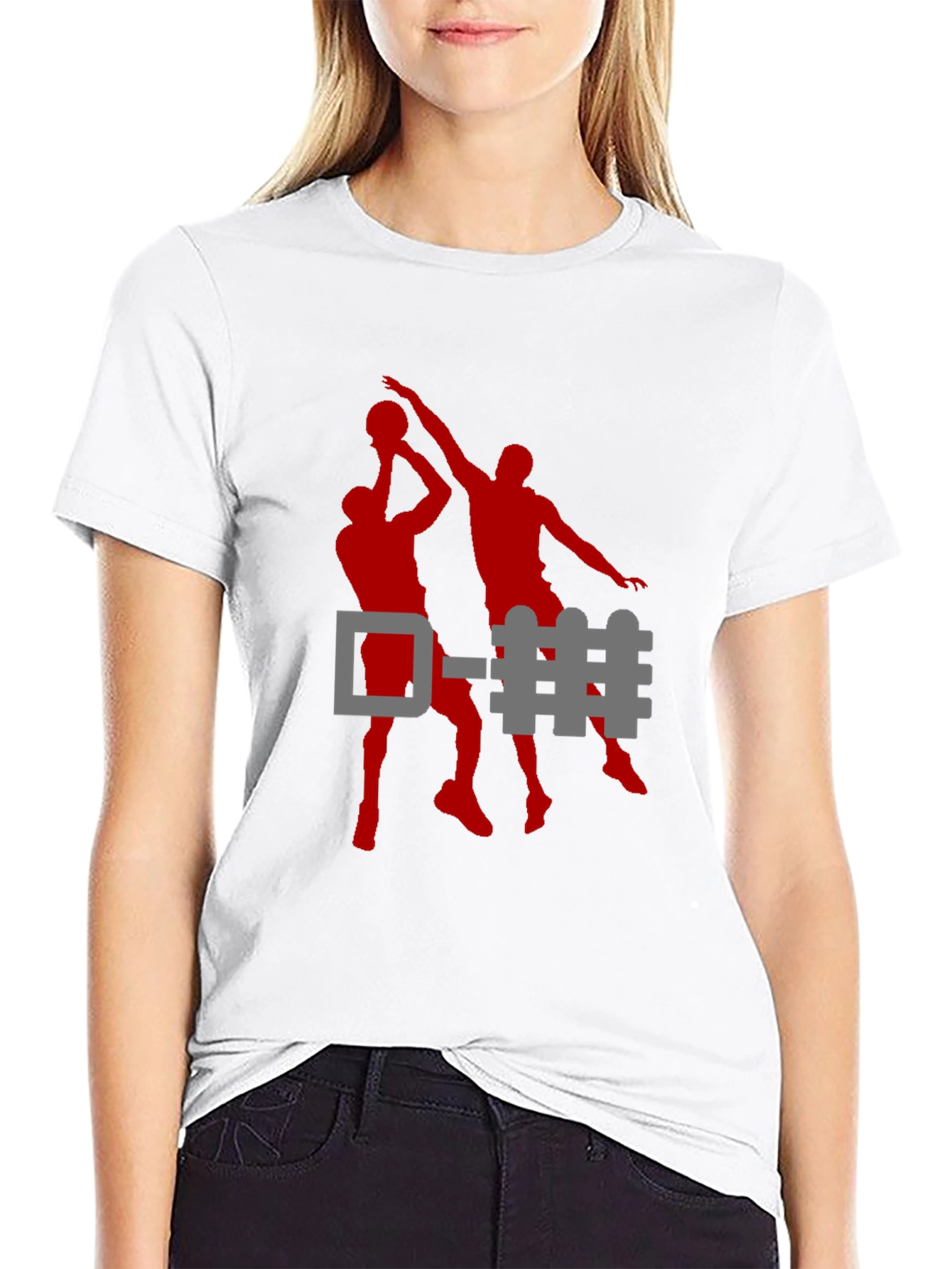 Basketball D-Fence Graphic Tee - Black Cotton