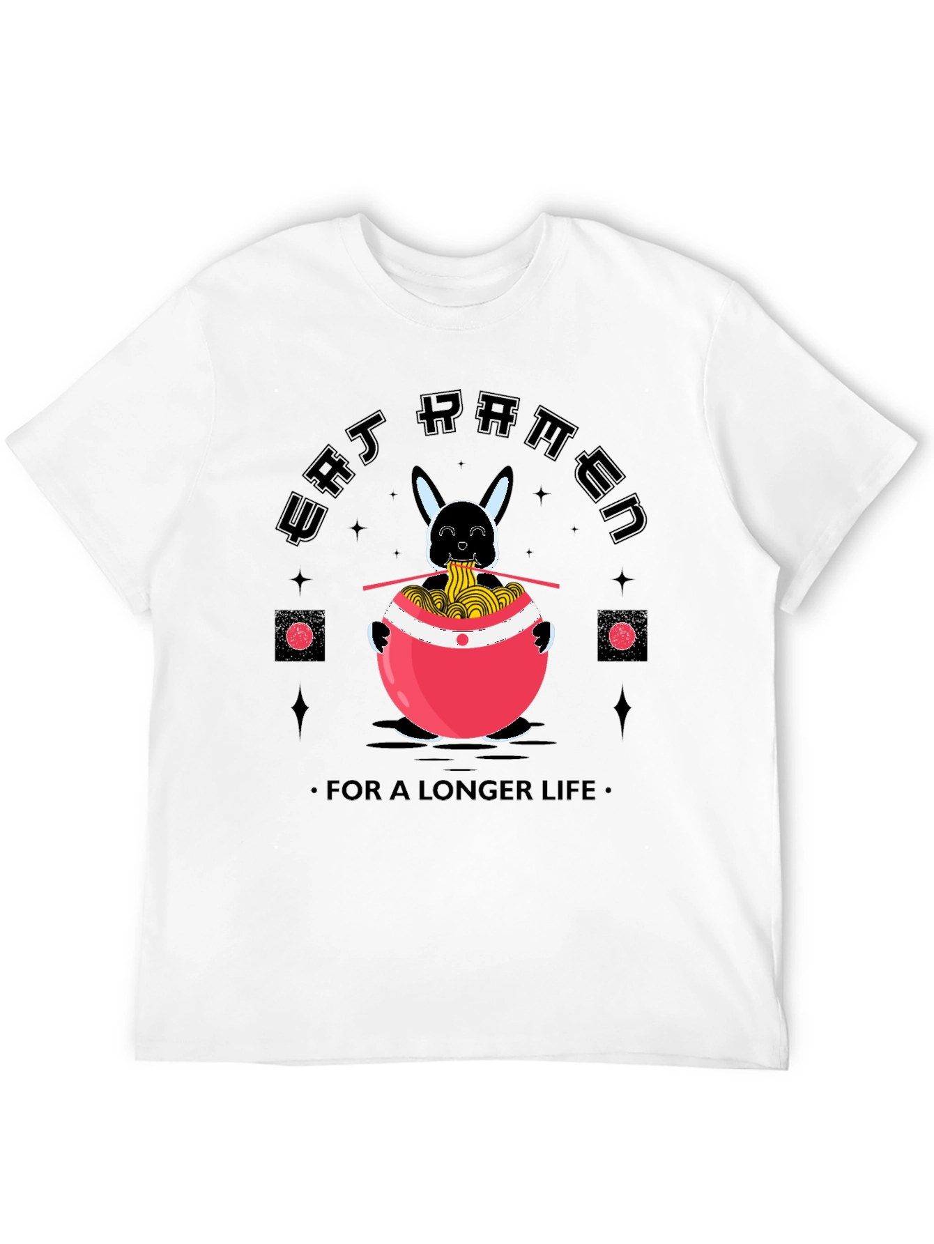 Eat Ramen for a Longer Life Funny T-Shirt