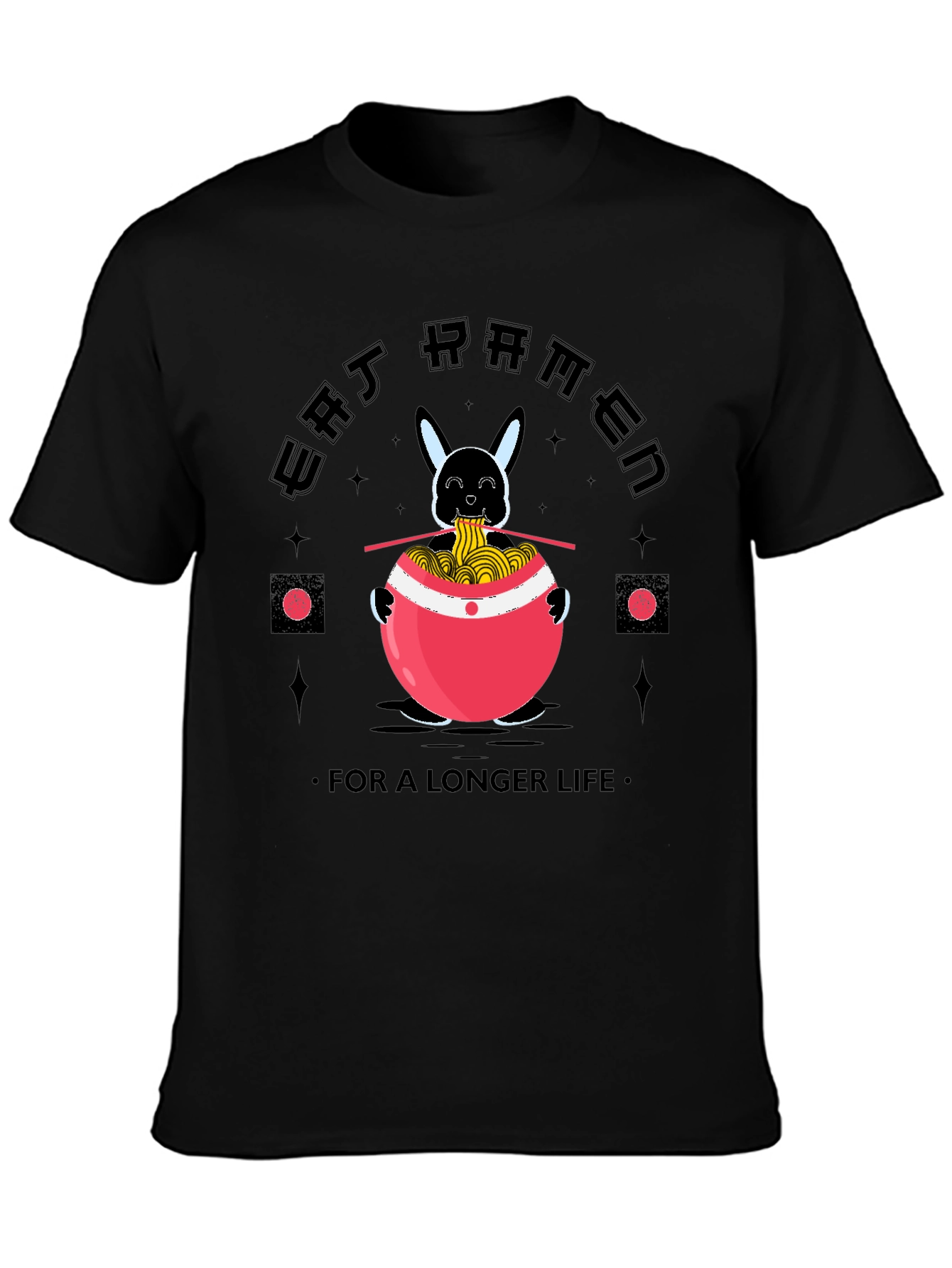 Eat Ramen for a Longer Life Funny T-Shirt
