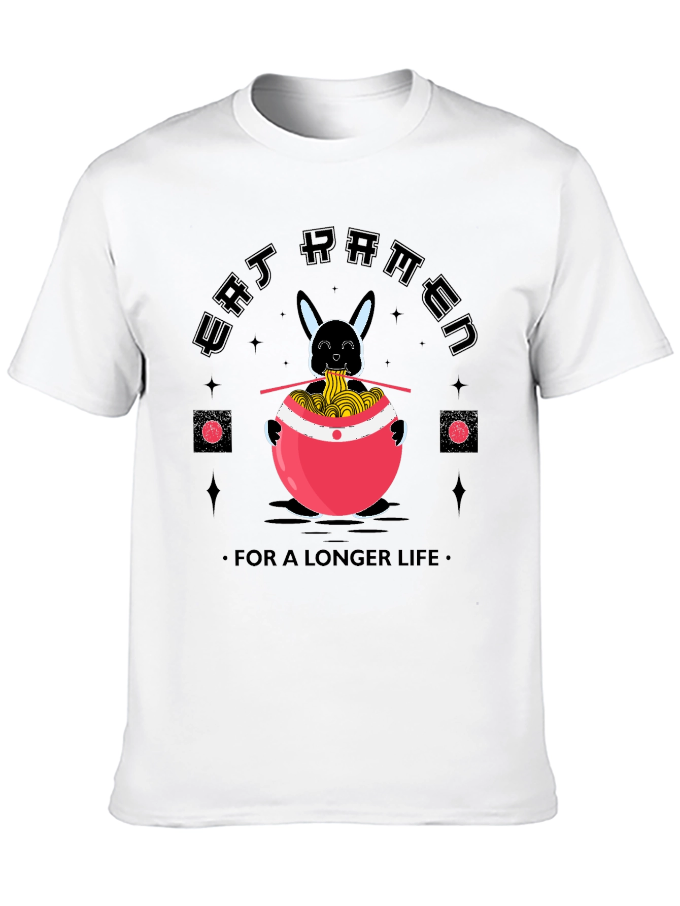Eat Ramen for a Longer Life Funny T-Shirt