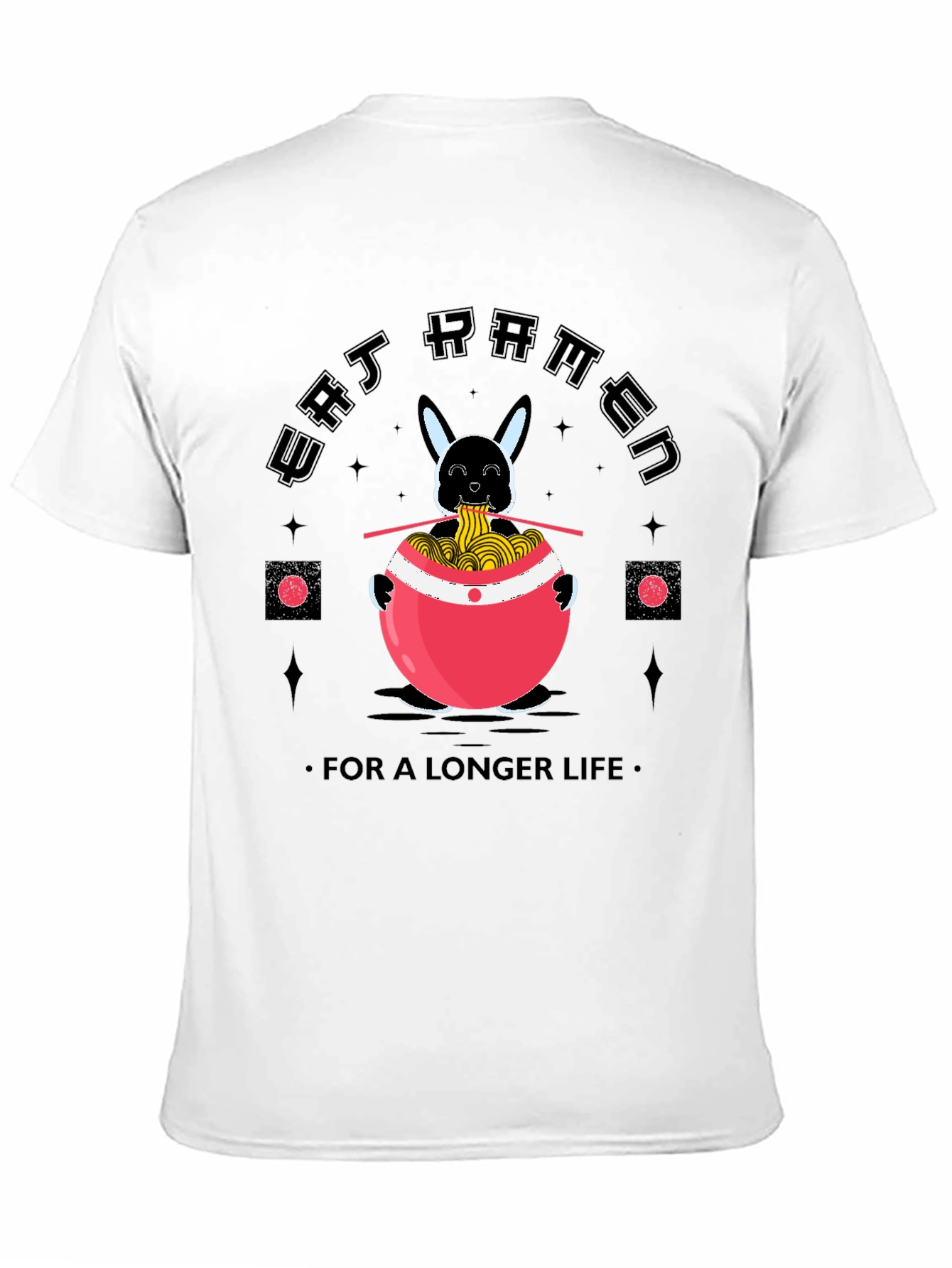 Eat Ramen for a Longer Life Funny T-Shirt