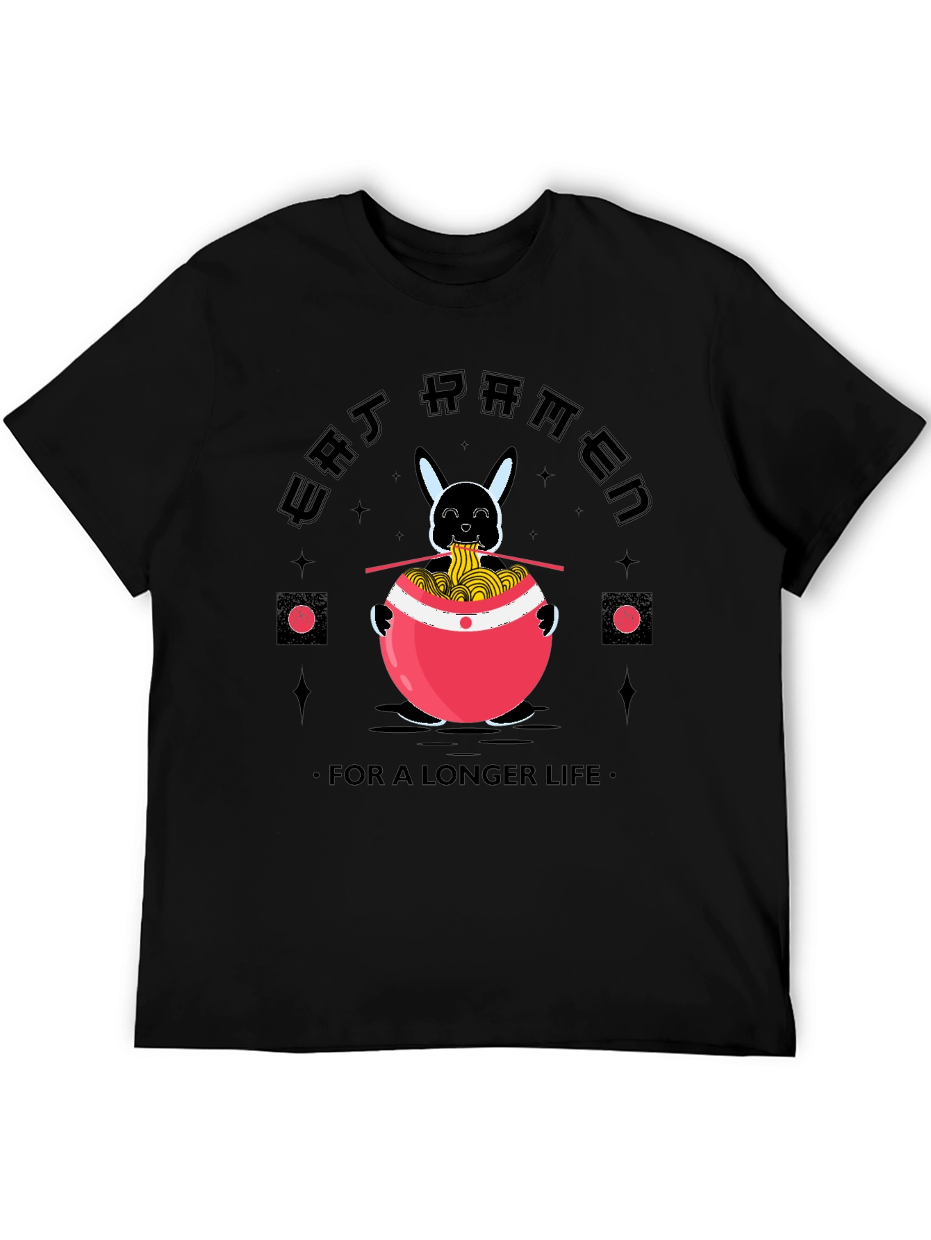 Eat Ramen for a Longer Life Funny T-Shirt