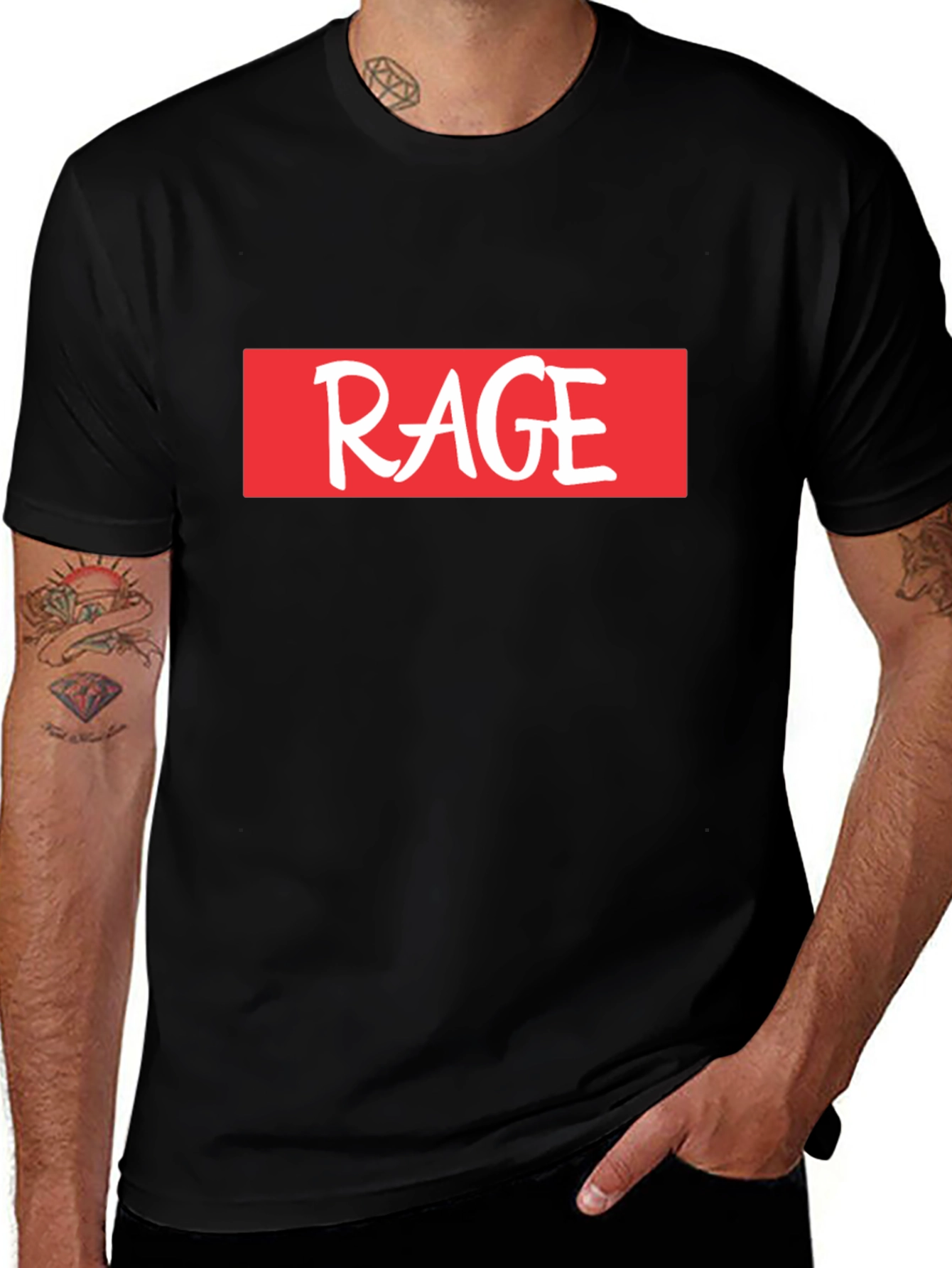 Rage Graphic Tee - Bold Streetwear Style