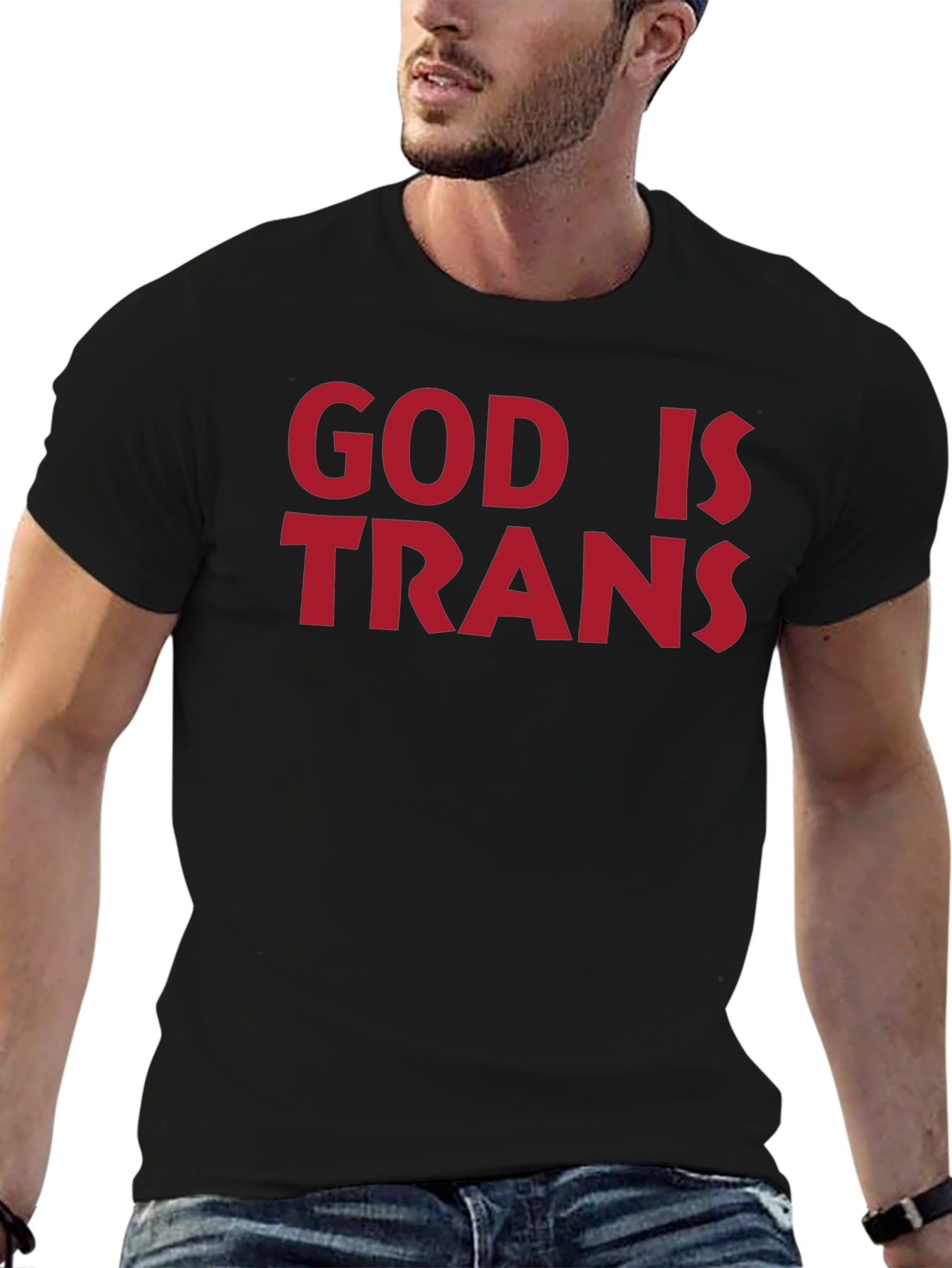 God is Trans T-Shirt - Bold Statement Tee