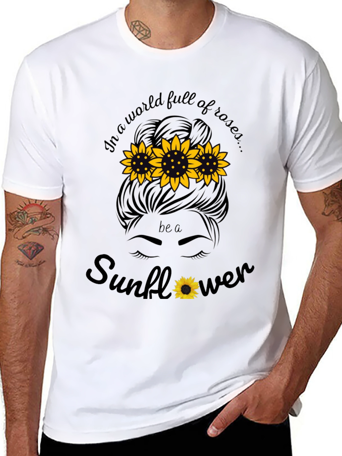 Sunflower Graphic T-Shirt - Be a Sunflower
