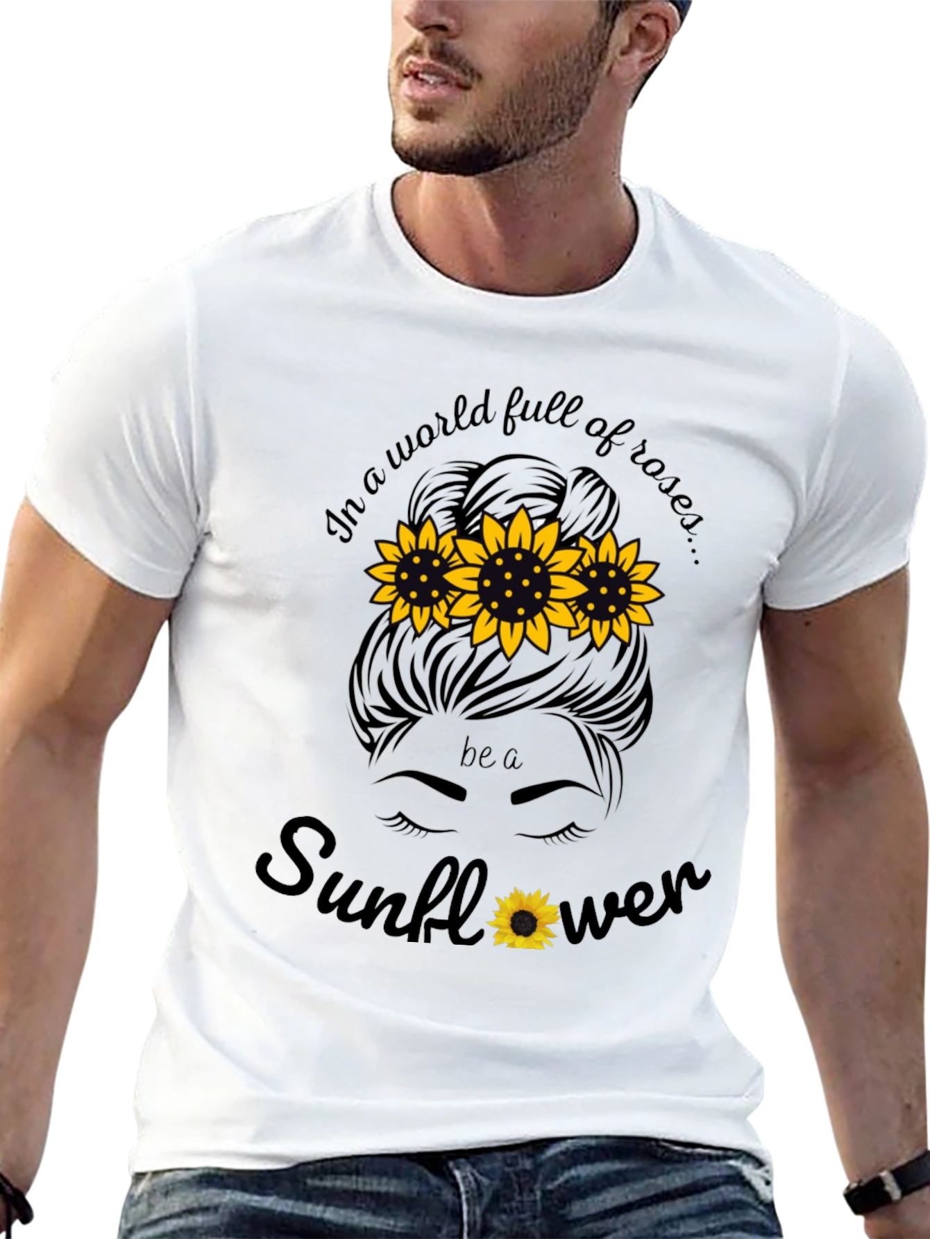 Sunflower Graphic T-Shirt - Be a Sunflower