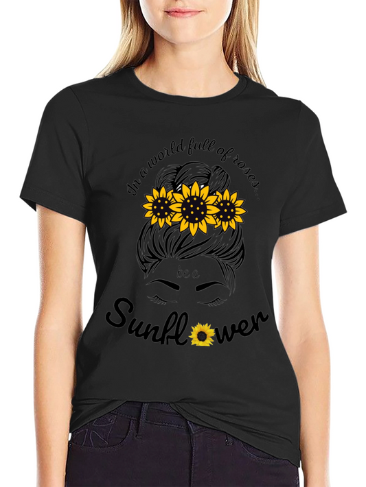 Sunflower Graphic T-Shirt - Be a Sunflower