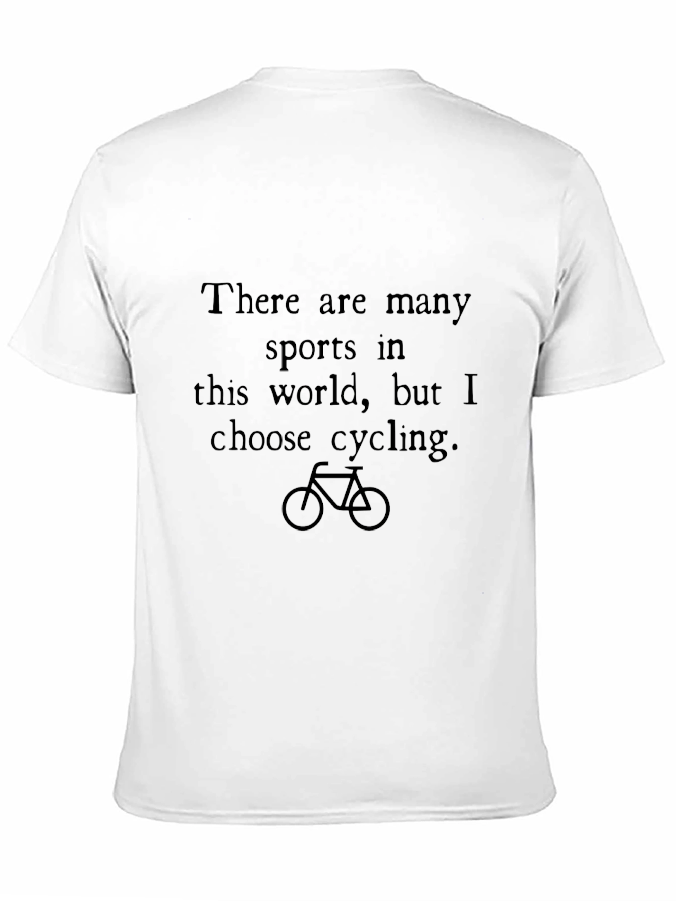 Cycling Choice Graphic Tee - Black