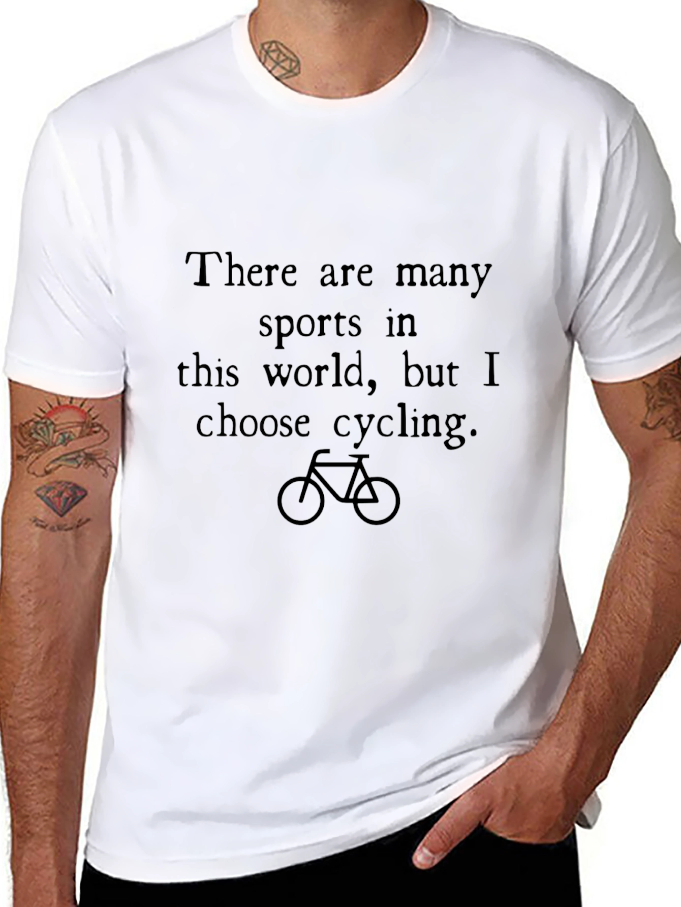 Cycling Choice Graphic Tee - Black