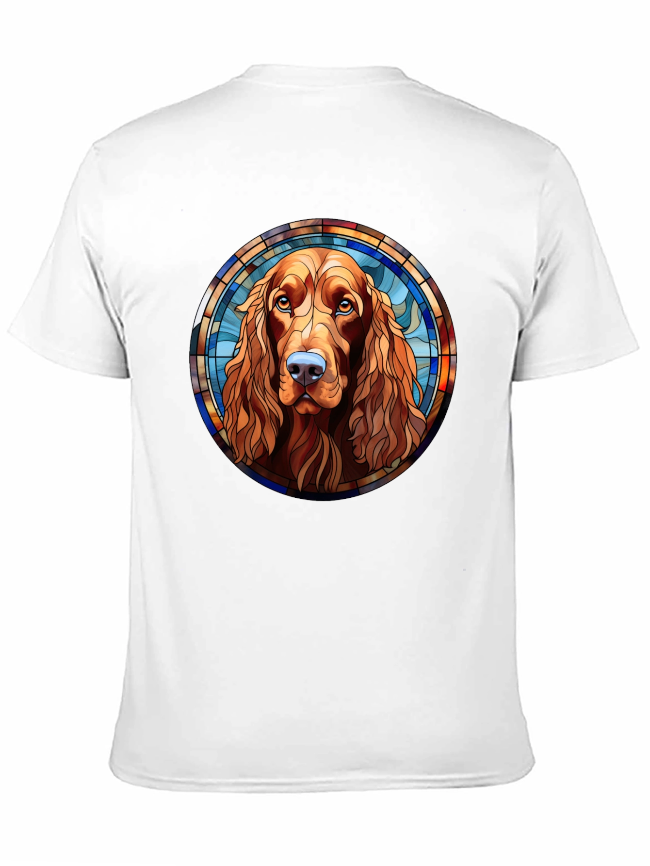Dog Stained Glass T-Shirt Cocker Spaniel Tee