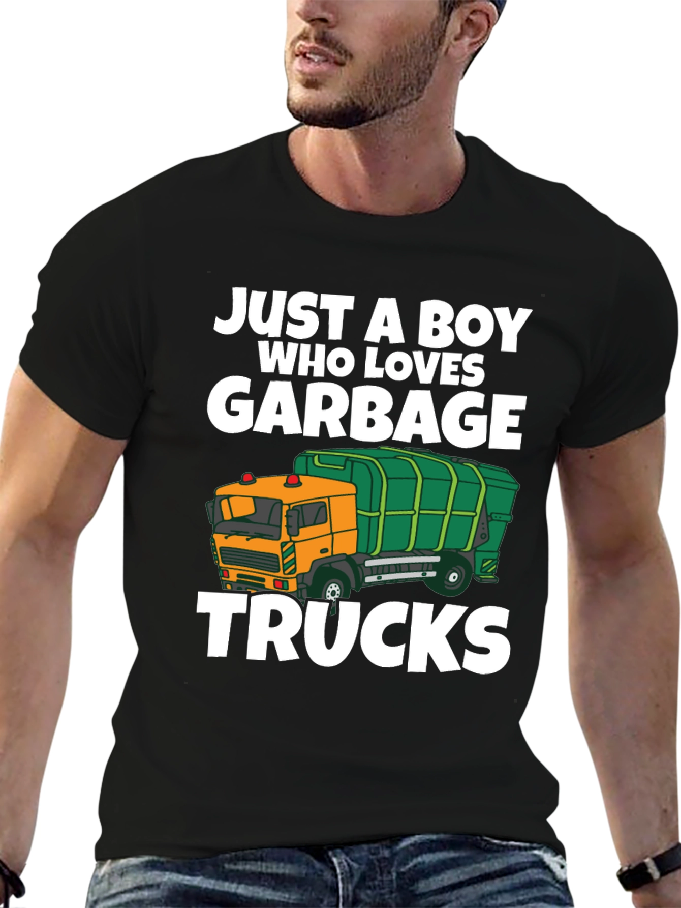 Just a Boy Who Loves Garbage Trucks T-Shirt