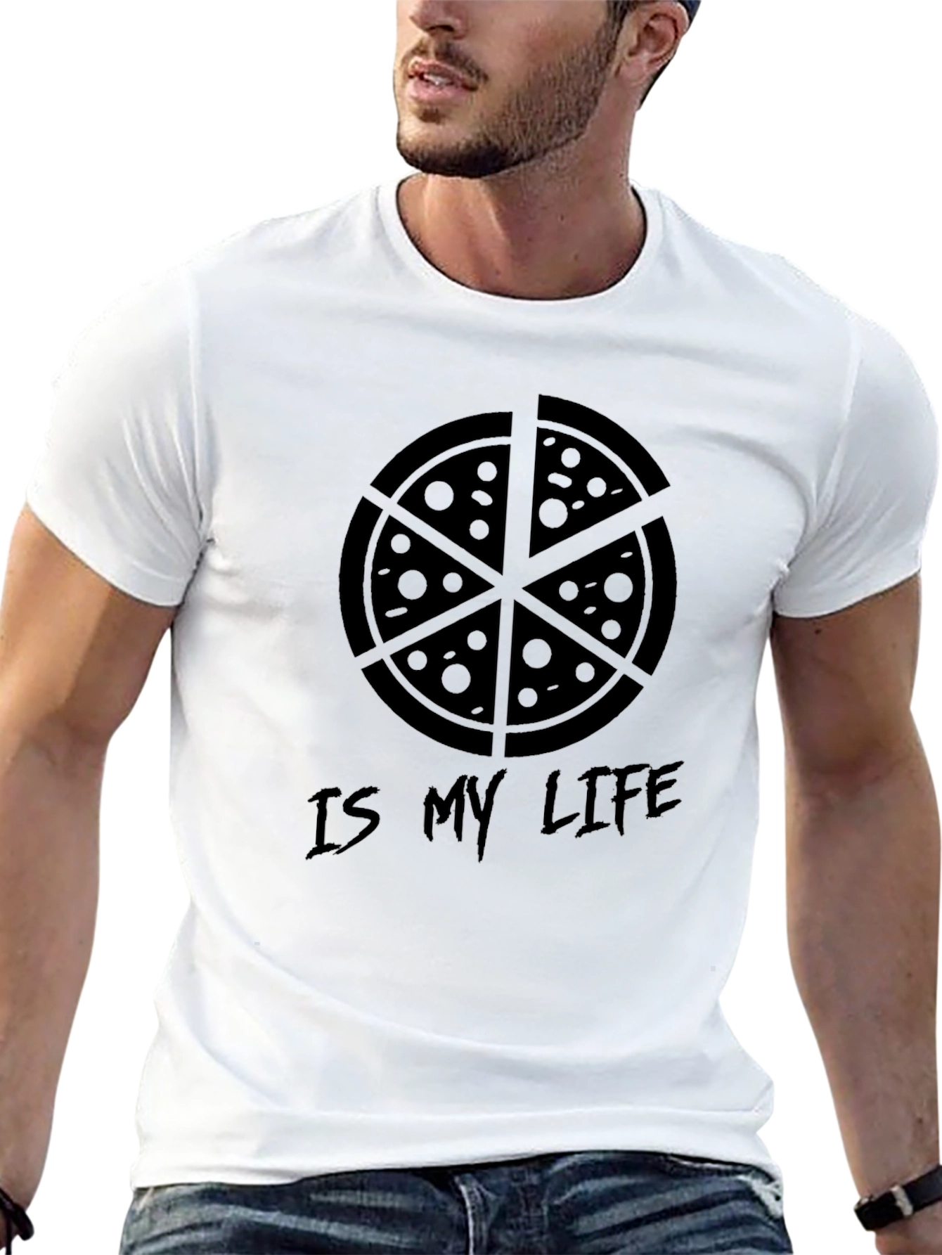 Pizza Is My Life T-Shirt - Funny Foodie Tee