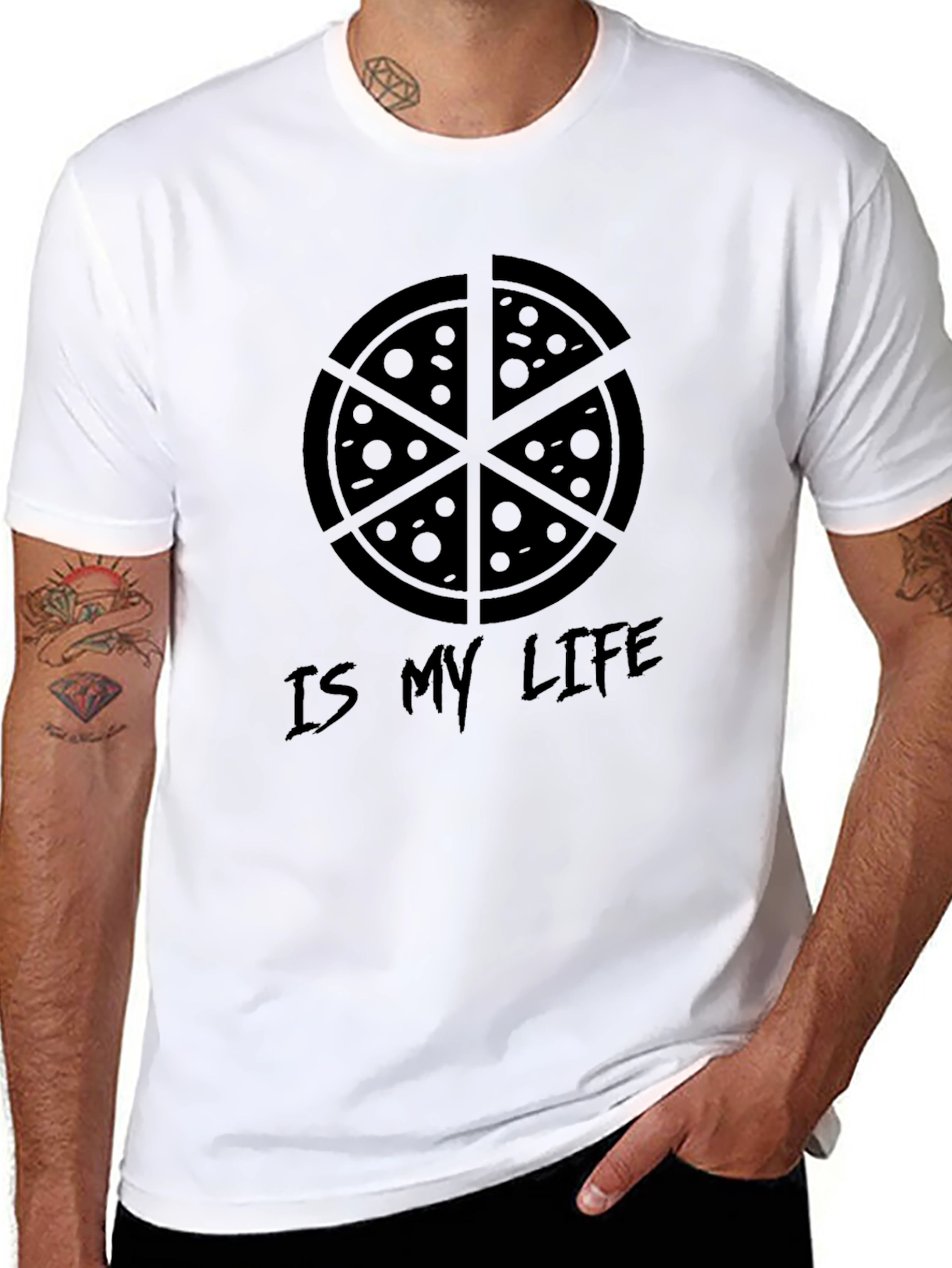 Pizza Is My Life T-Shirt - Funny Foodie Tee