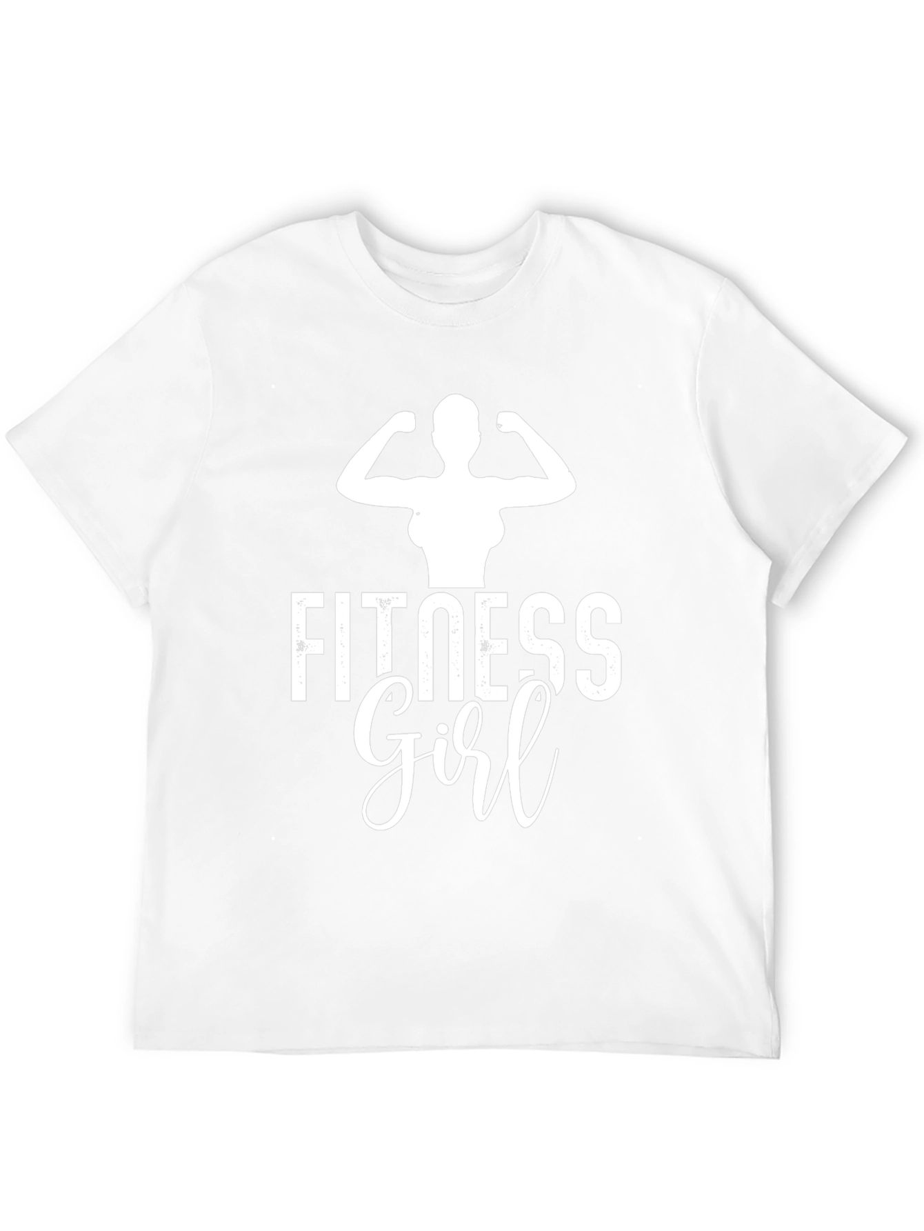 Fitness Girl Black T-Shirt Gym Workout Apparel