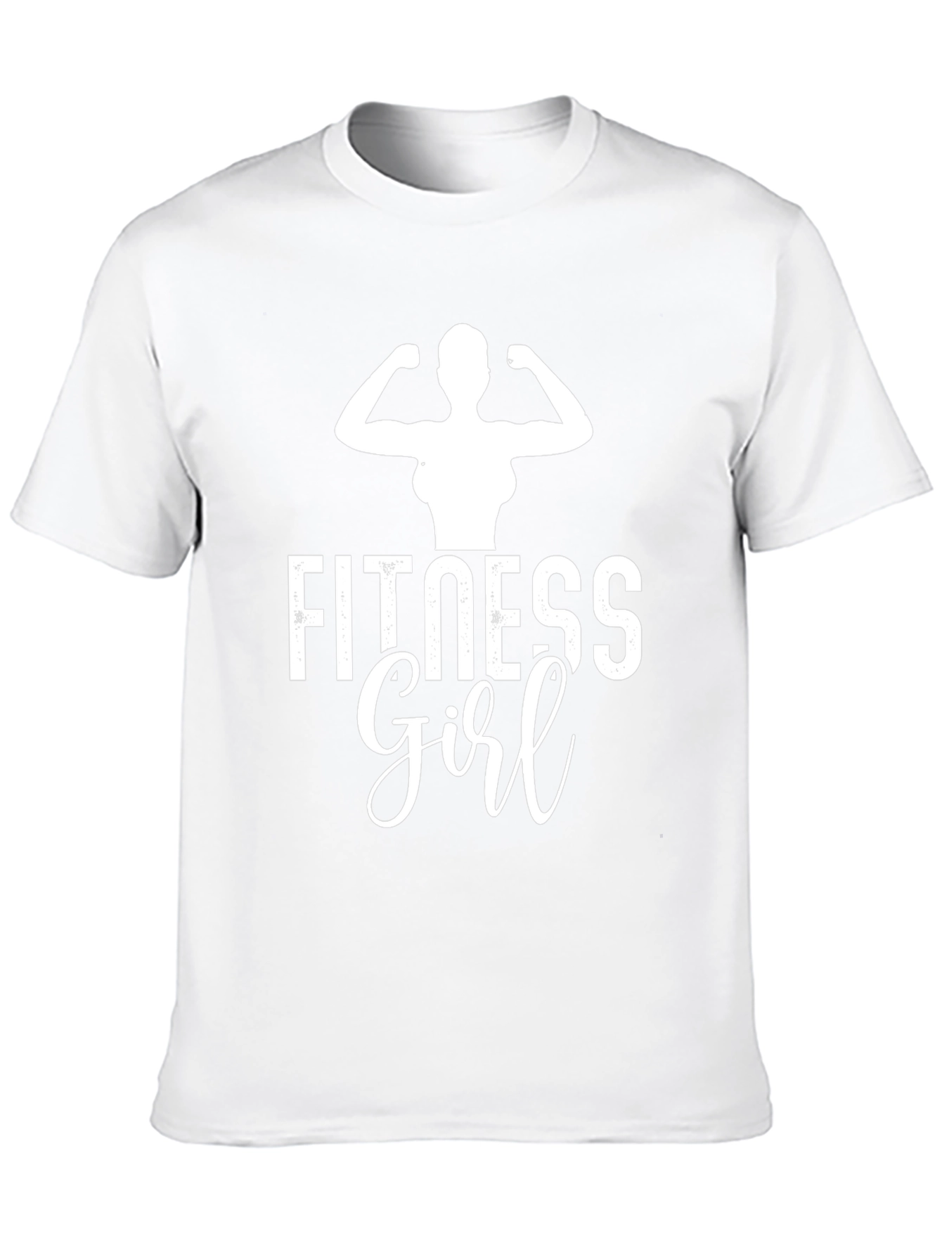 Fitness Girl Black T-Shirt Gym Workout Apparel