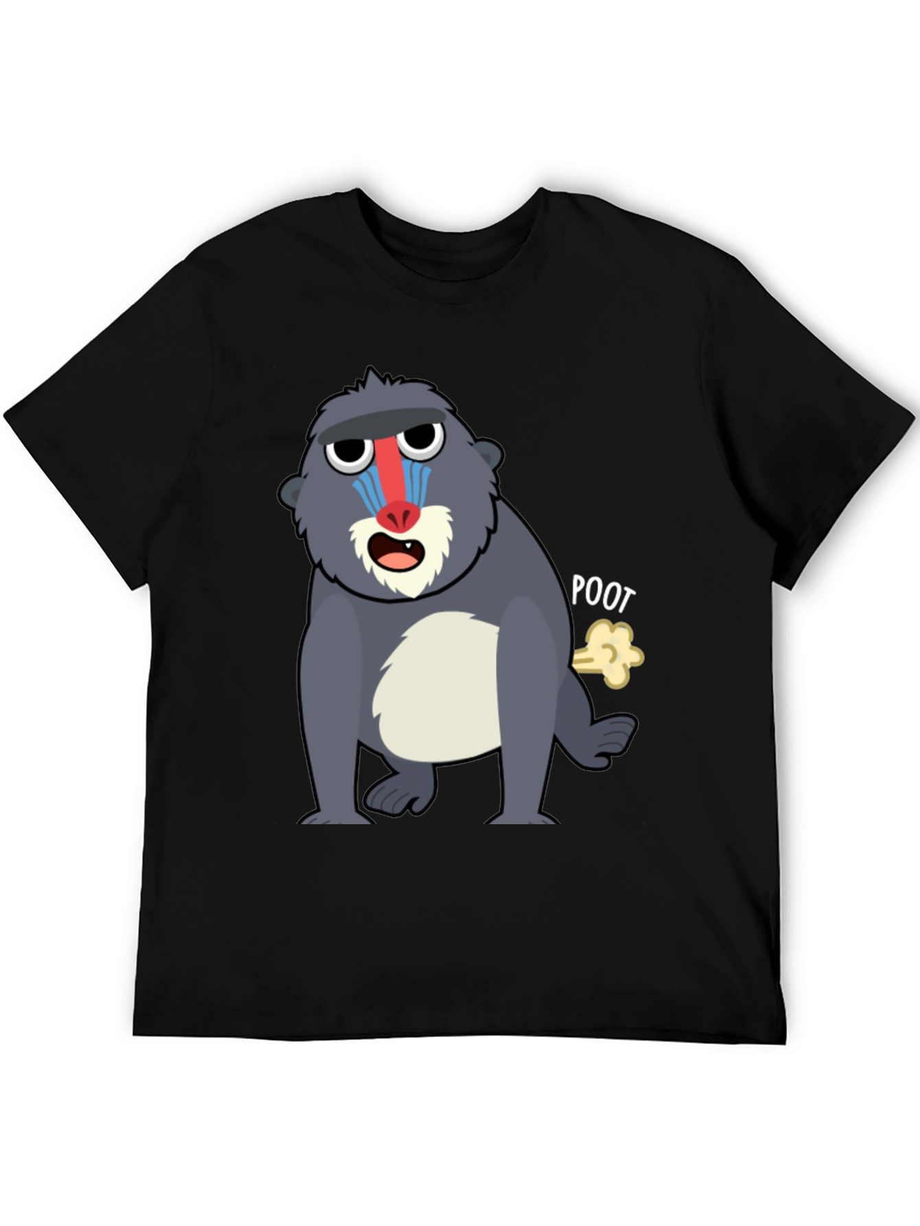 Funny Mandrill Monkey Poot T-Shirt